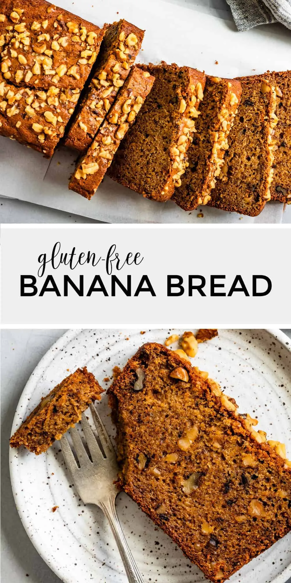 Gluten Free Banana Bread (Nut Free Option)