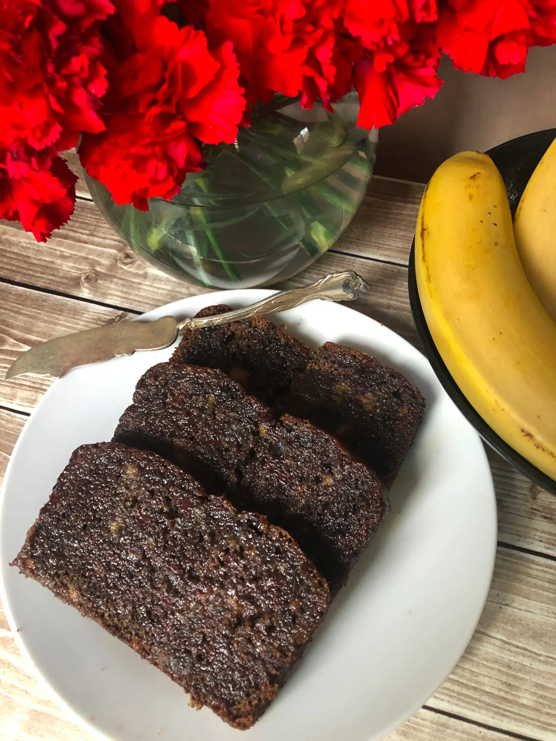 Gluten Free Buckwheat Cacao Banana Bread Loaf