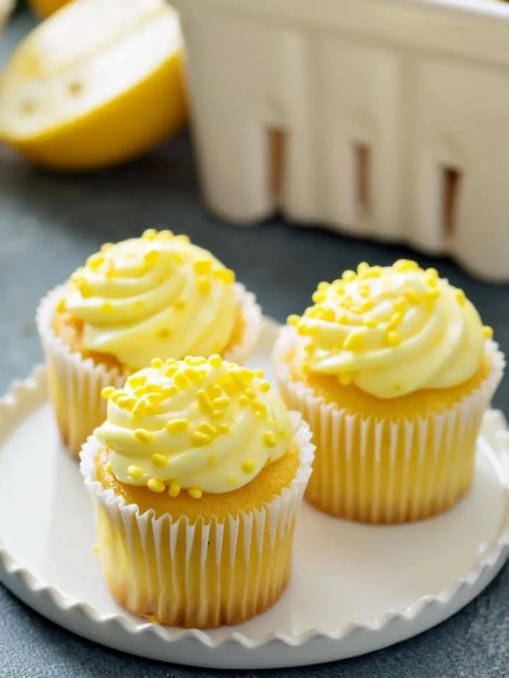 Gluten Free Lemon Sour Cream Souffle Cakes