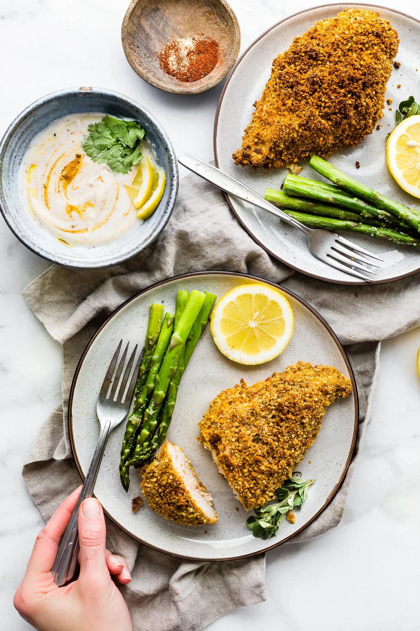 Gluten Free Panko Crusted Paprika Chicken