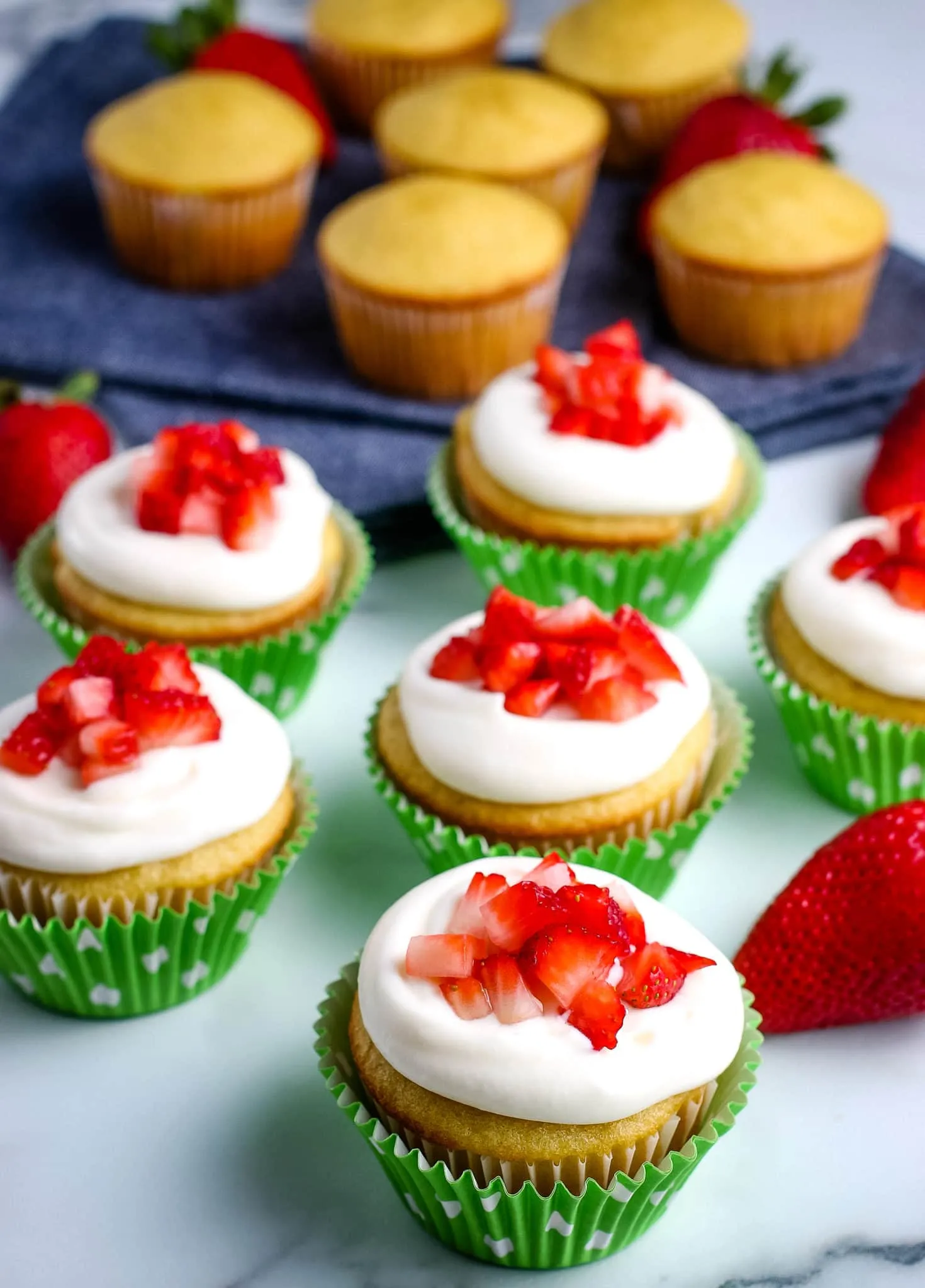 Gluten Free Strawberry Shortcake Cupcakes