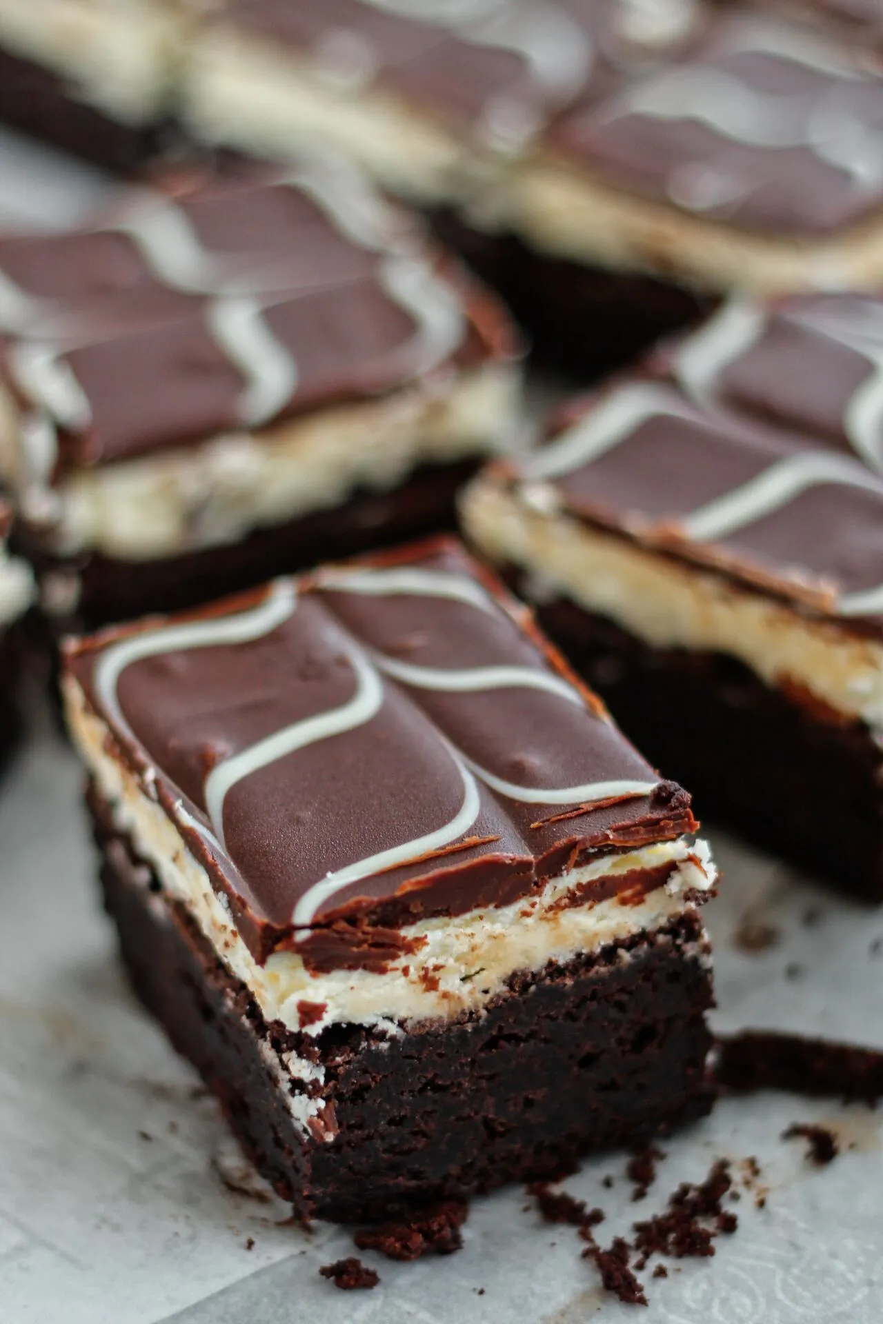 Gluten Free Tuxedo Brownies
