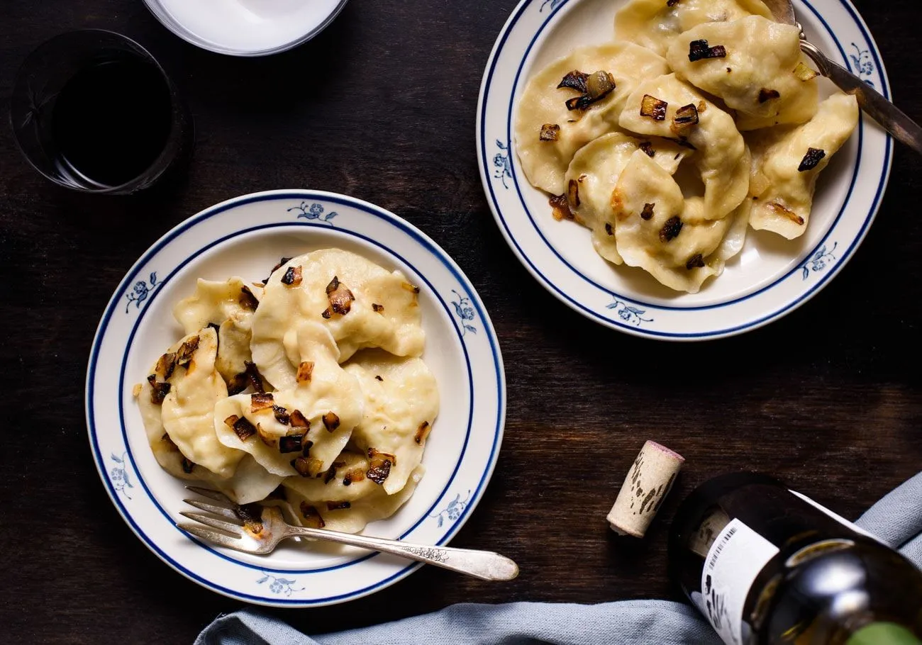 Gluten Free Varenyky Potato and Cheese Filling FODMAP Friendly