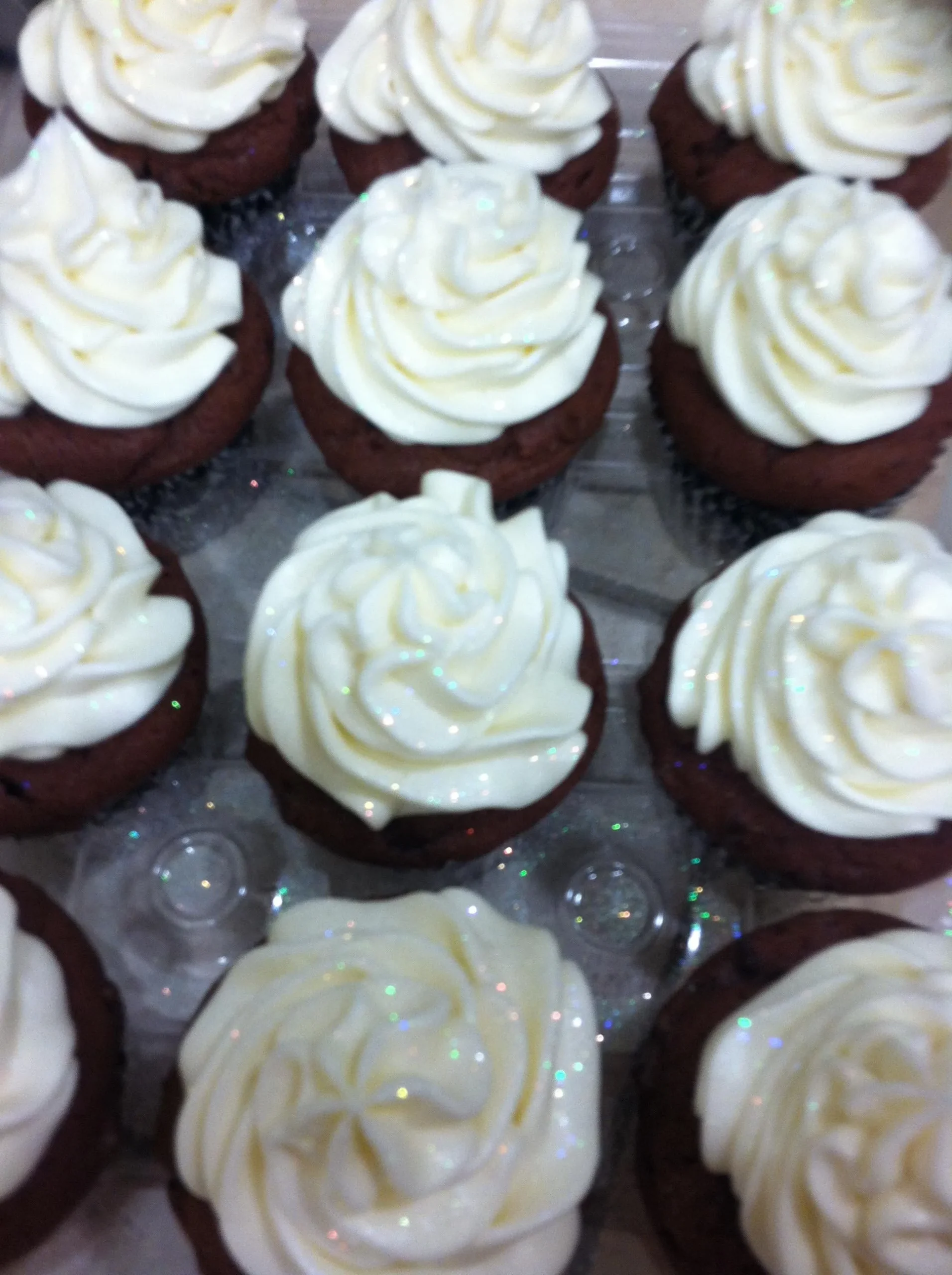 Godiva Liqueur and Dark Chocolate Cupcakes with Cream Cheese Frosting