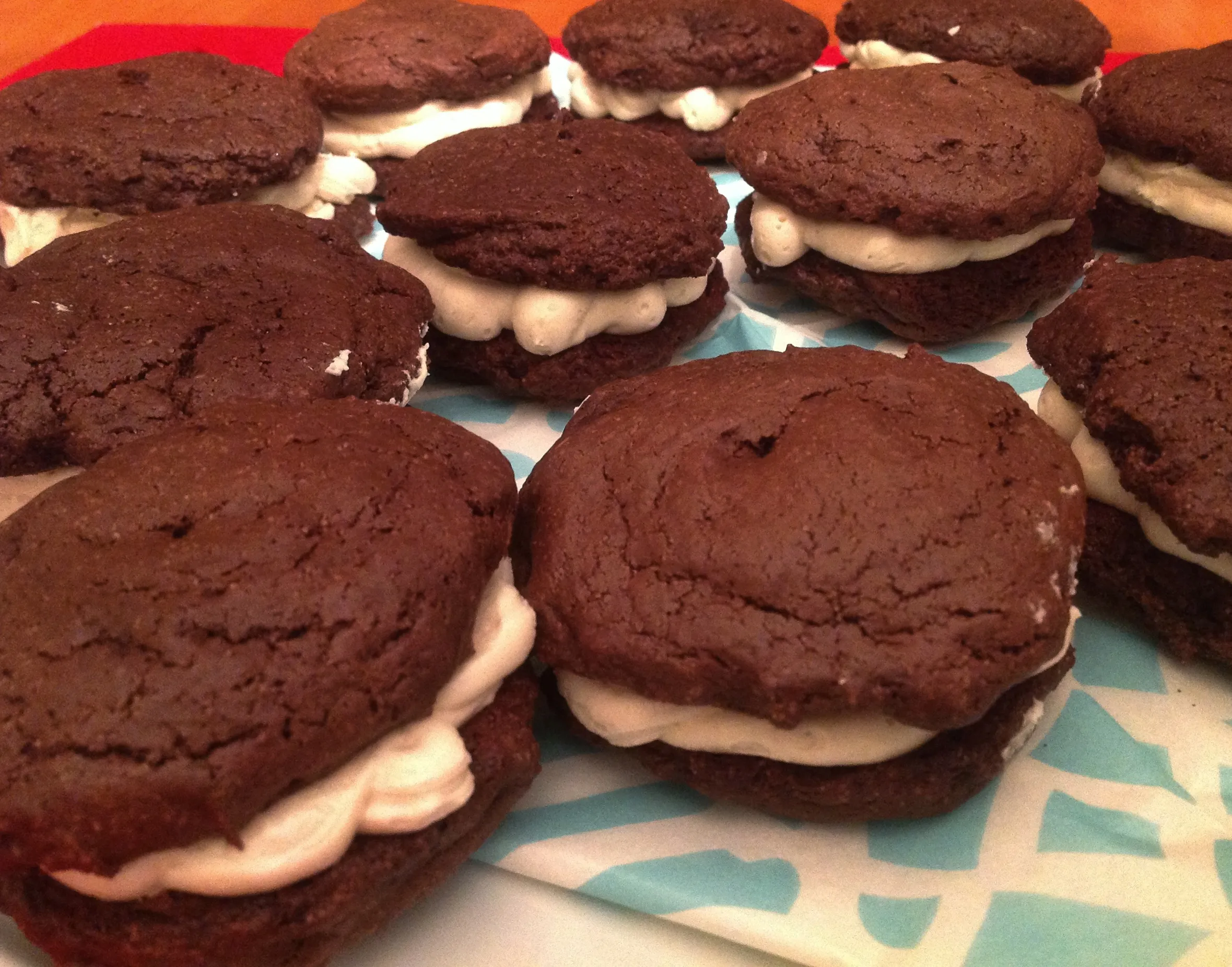 Golden Irish Cream Banana Whoopie Pies