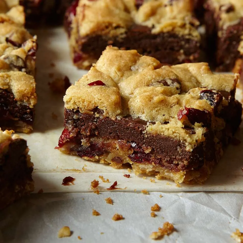 Gooey Chocolate Chip Sandwich Bars