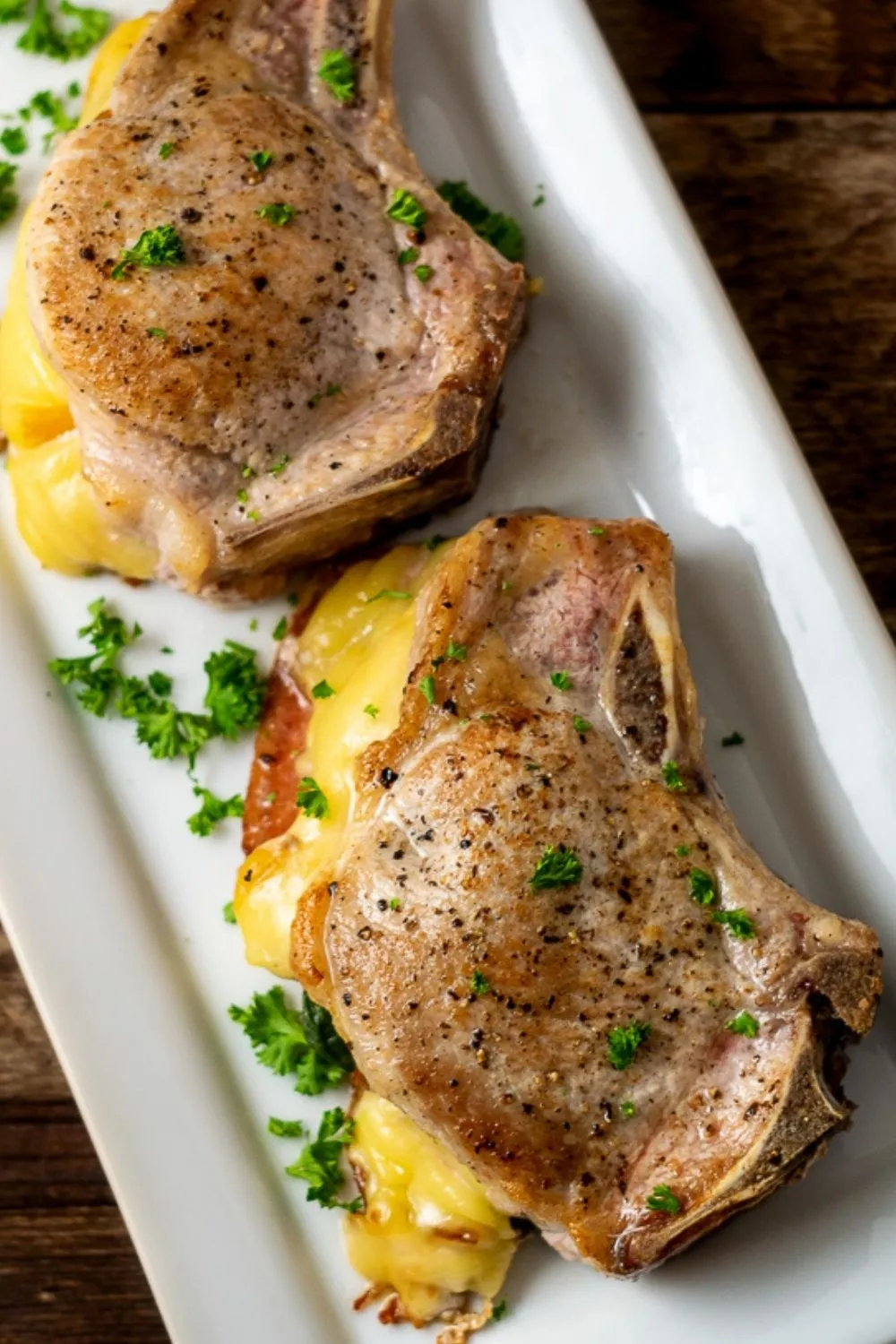 Gouda Bacon Stuffed Pork Chops