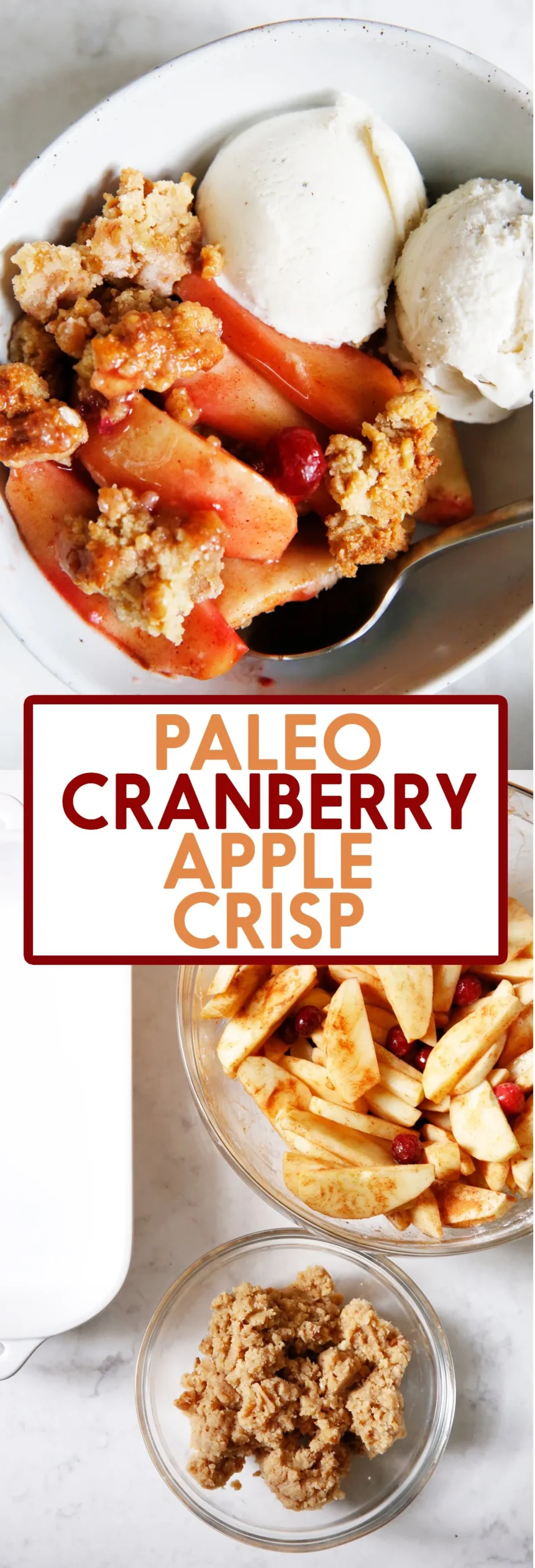 Grain Free Apple and Cranberry Crisp