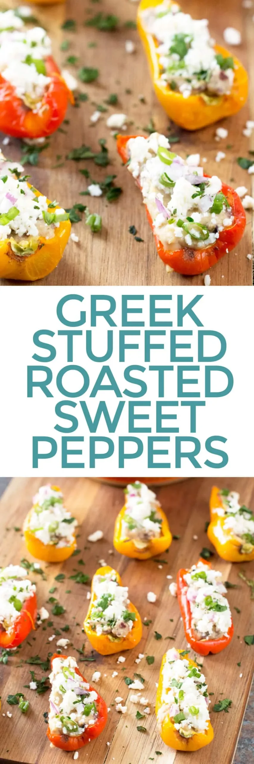 Greek Stuffed Roasted Sweet Peppers