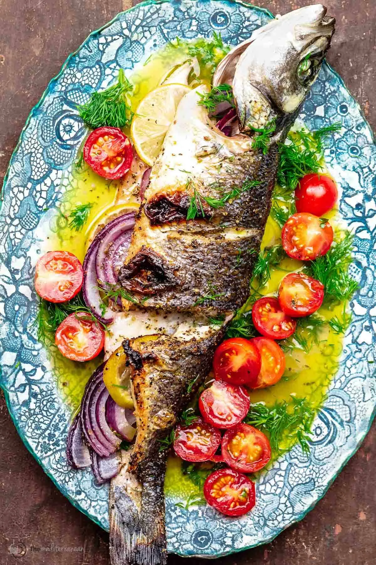 Greek Whole Roasted Branzino