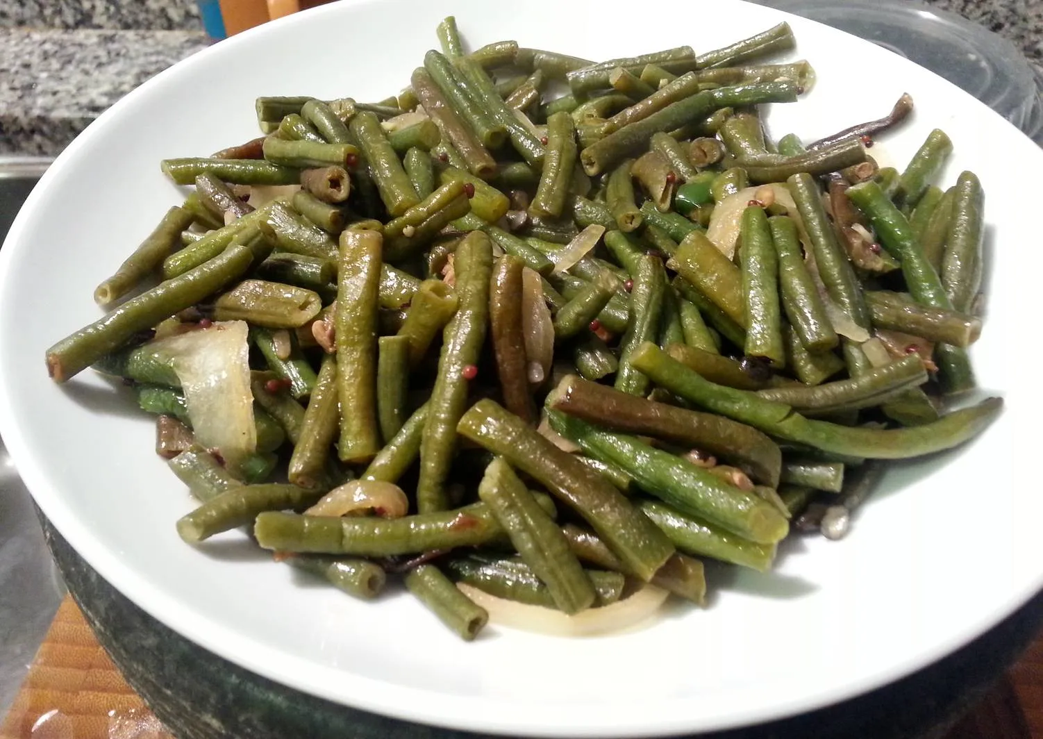 Green Beans with Fennel Seeds Lentils
