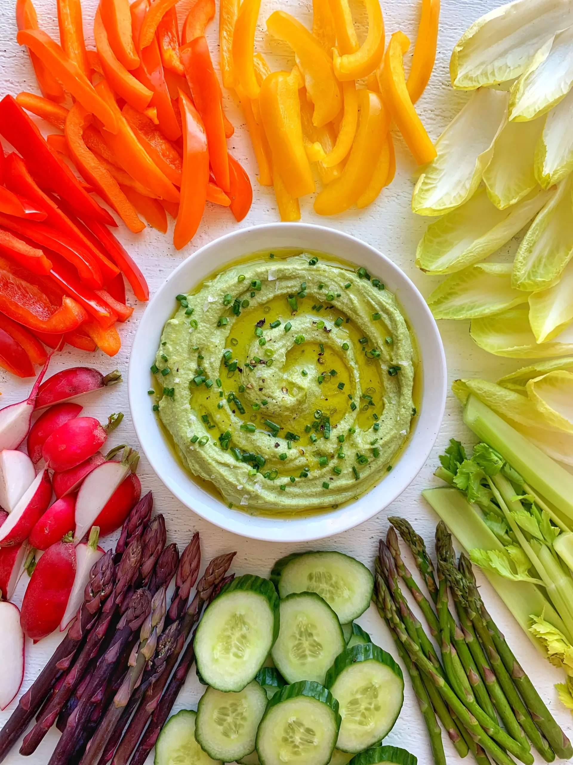 Green Goddess Dip with Crudites