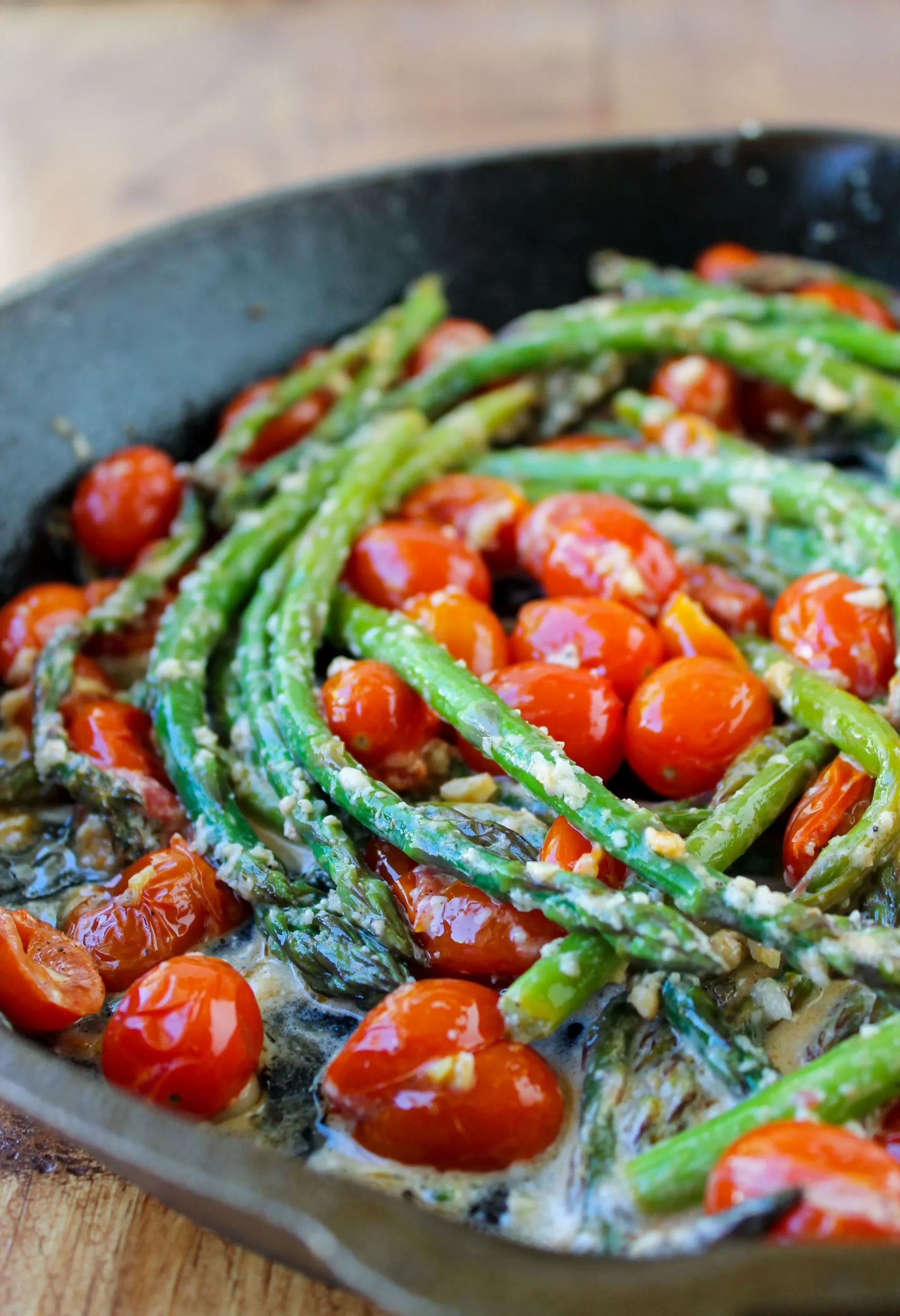 Grilled Asparagus with Tomatoes and Green Beans