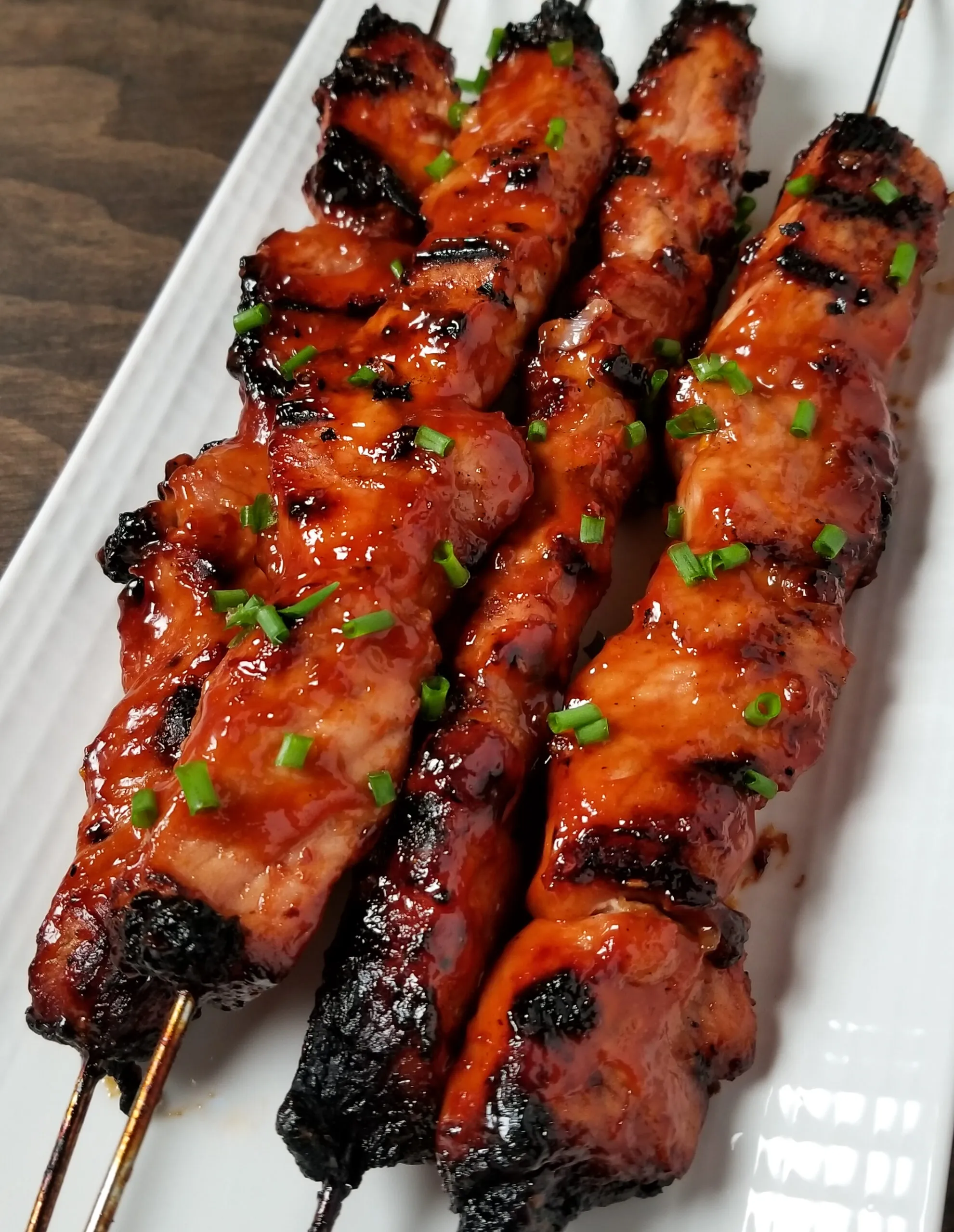 Grilled BBQ Pork Skewers