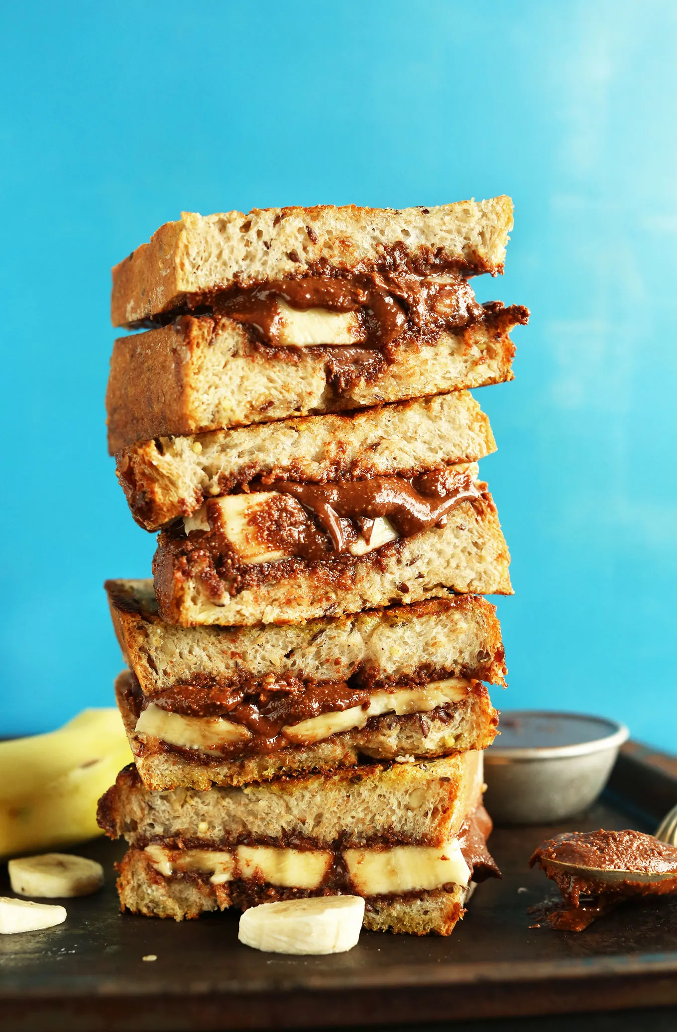 Grilled Banana Nutella Sandwich