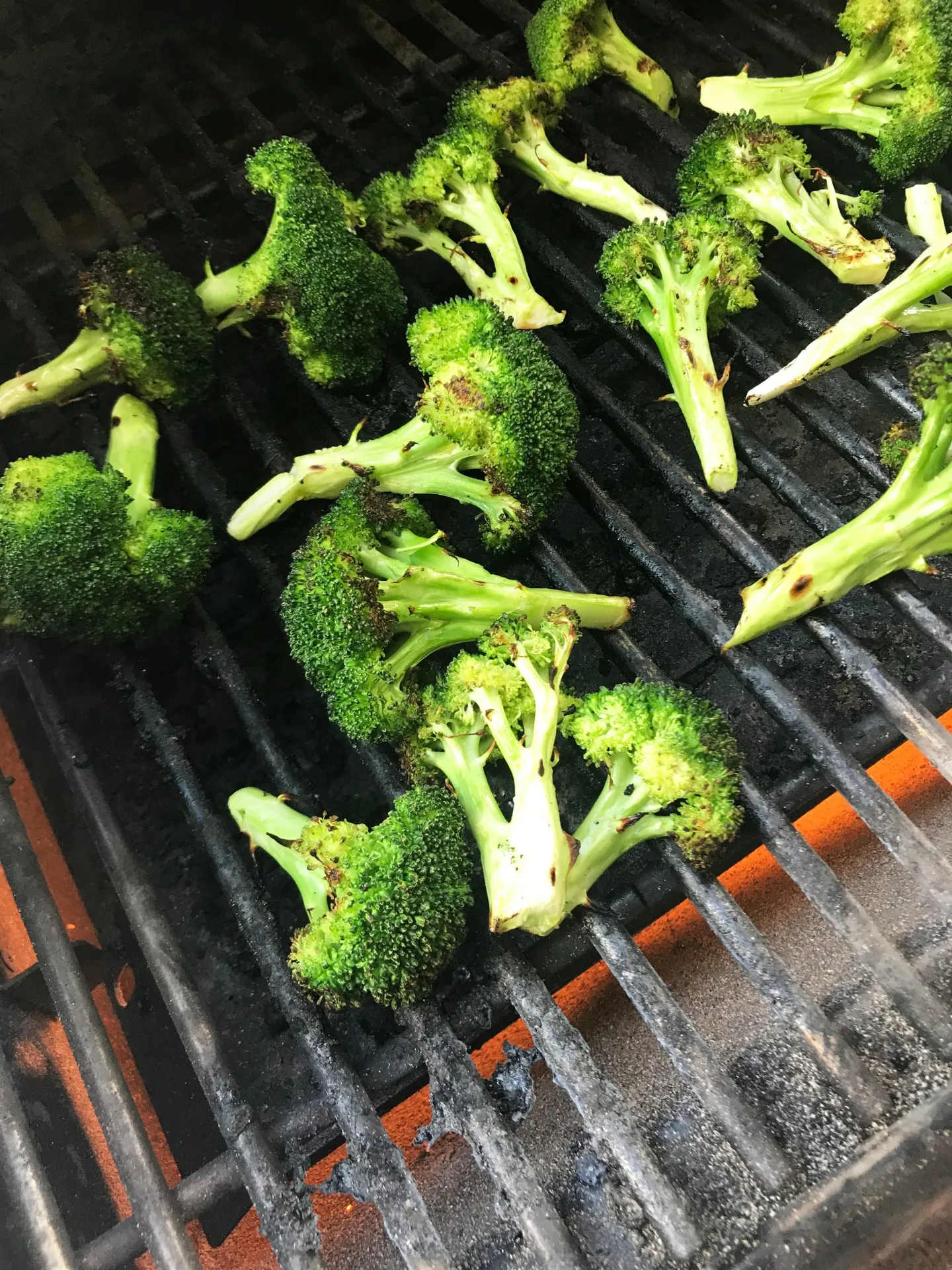 Grilled Broccoli with Chipotle Lime Butter and Queso Fresco