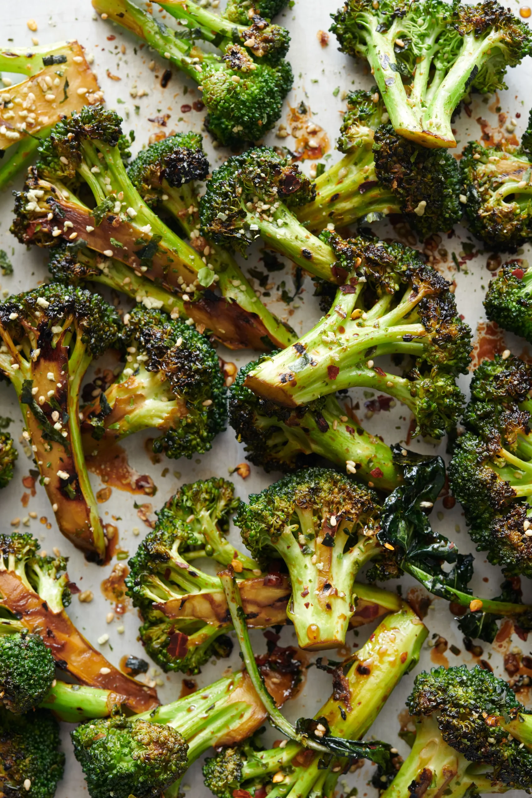 Grilled Broccoli with Soy Sauce, Maple Syrup, and Balsamic Vinegar