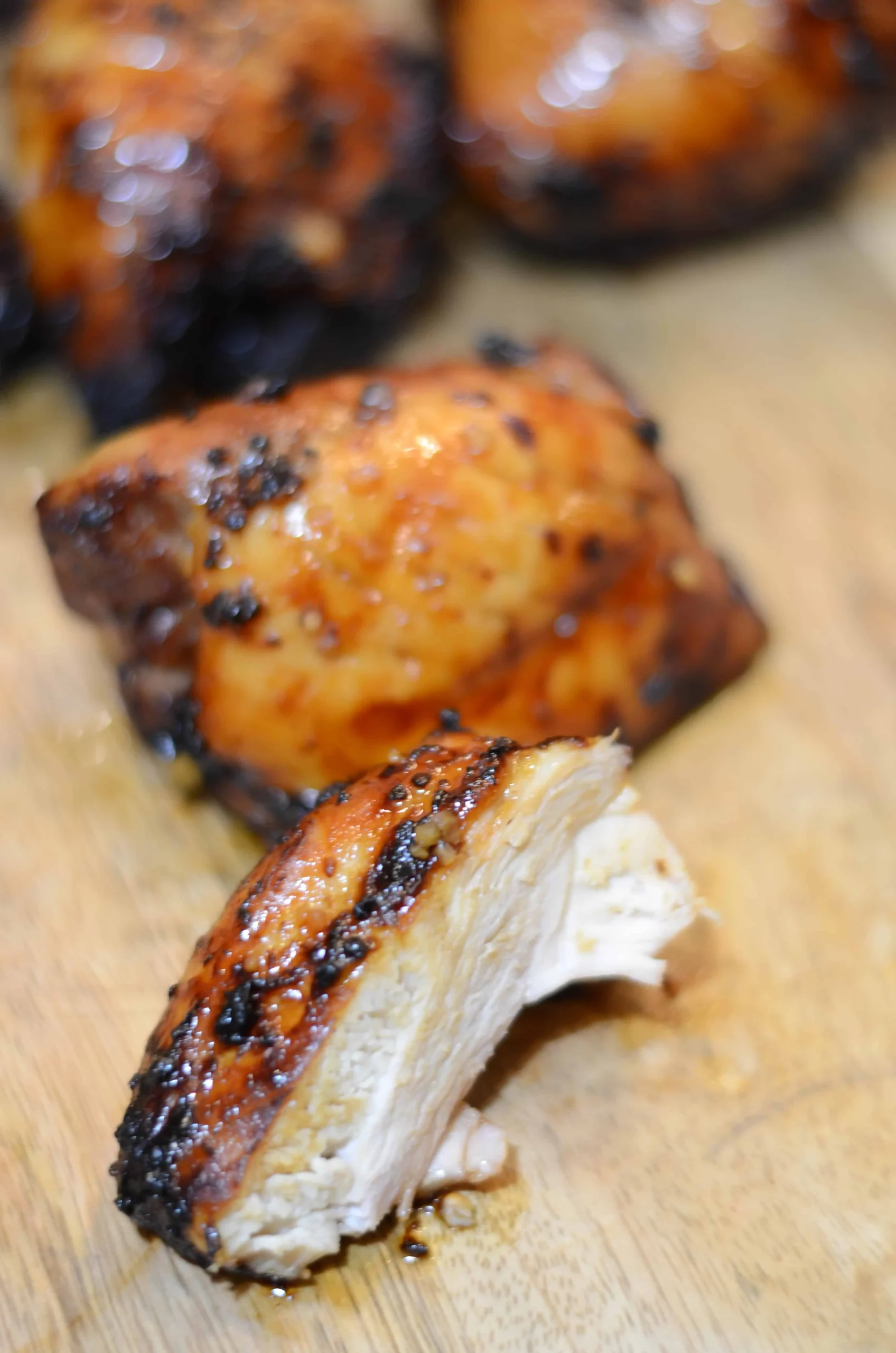 Grilled Brown Sugar Glazed Chicken Thighs