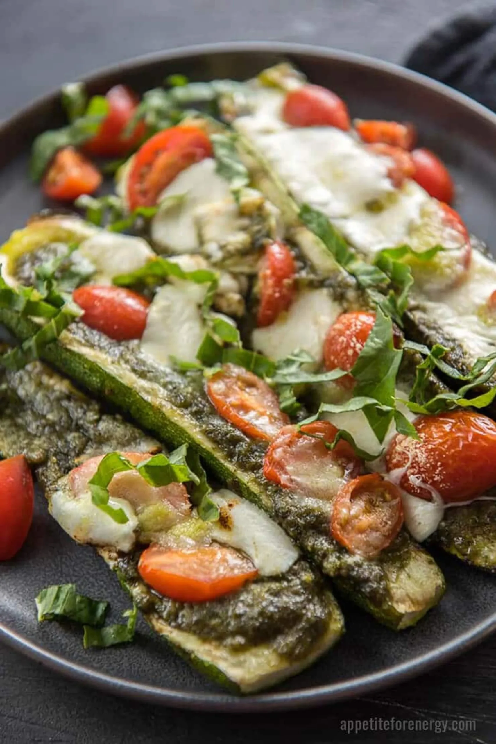Grilled Caprese Stuffed Zucchini Boats
