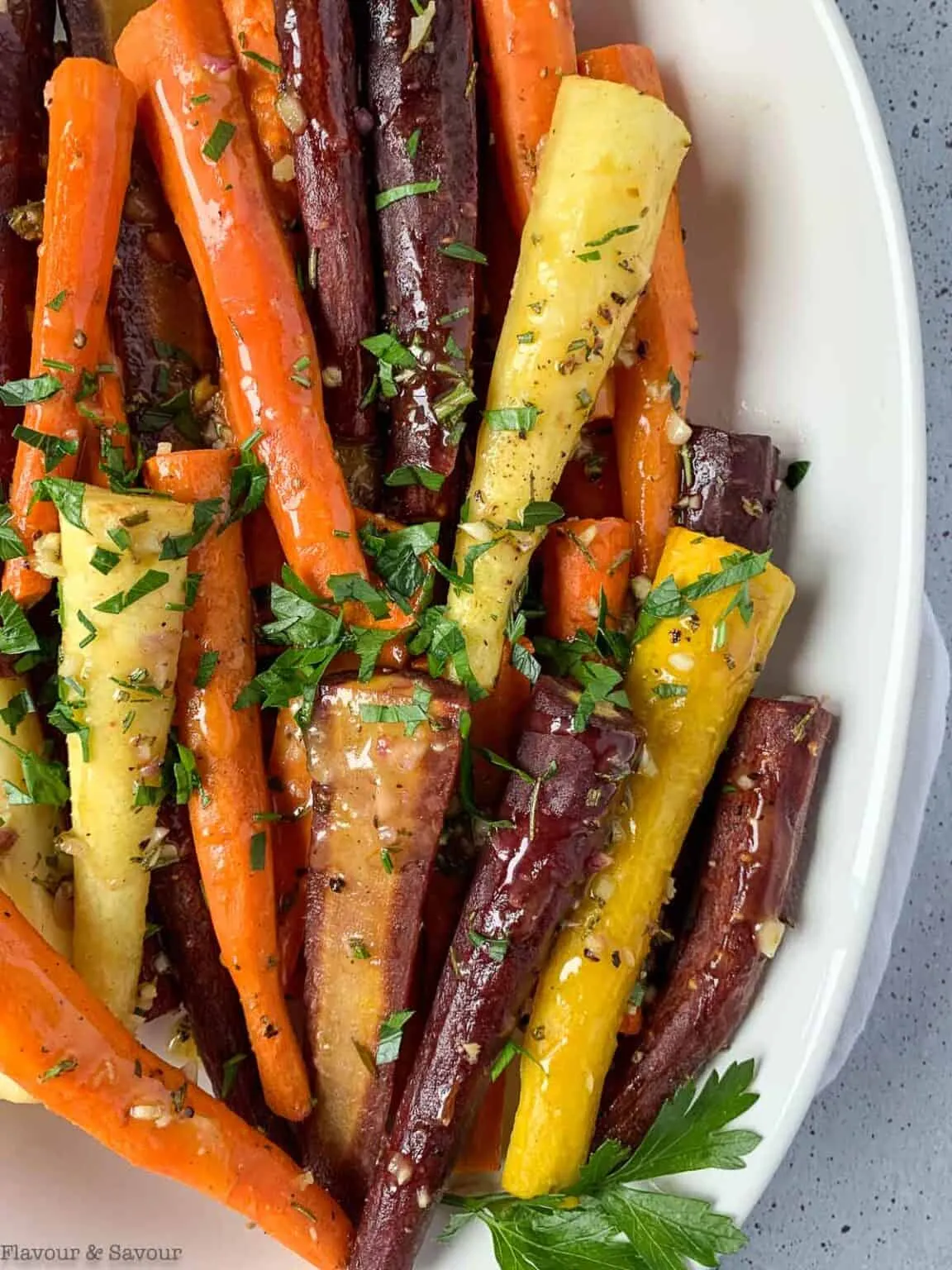 Grilled Carrots with Honey Mustard Glaze