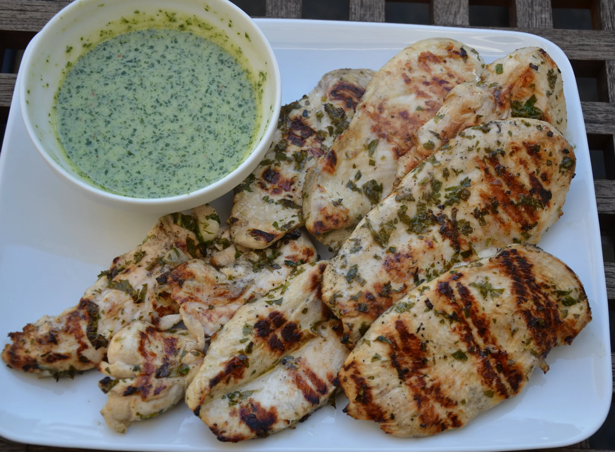 Grilled Lemon Mint Chicken