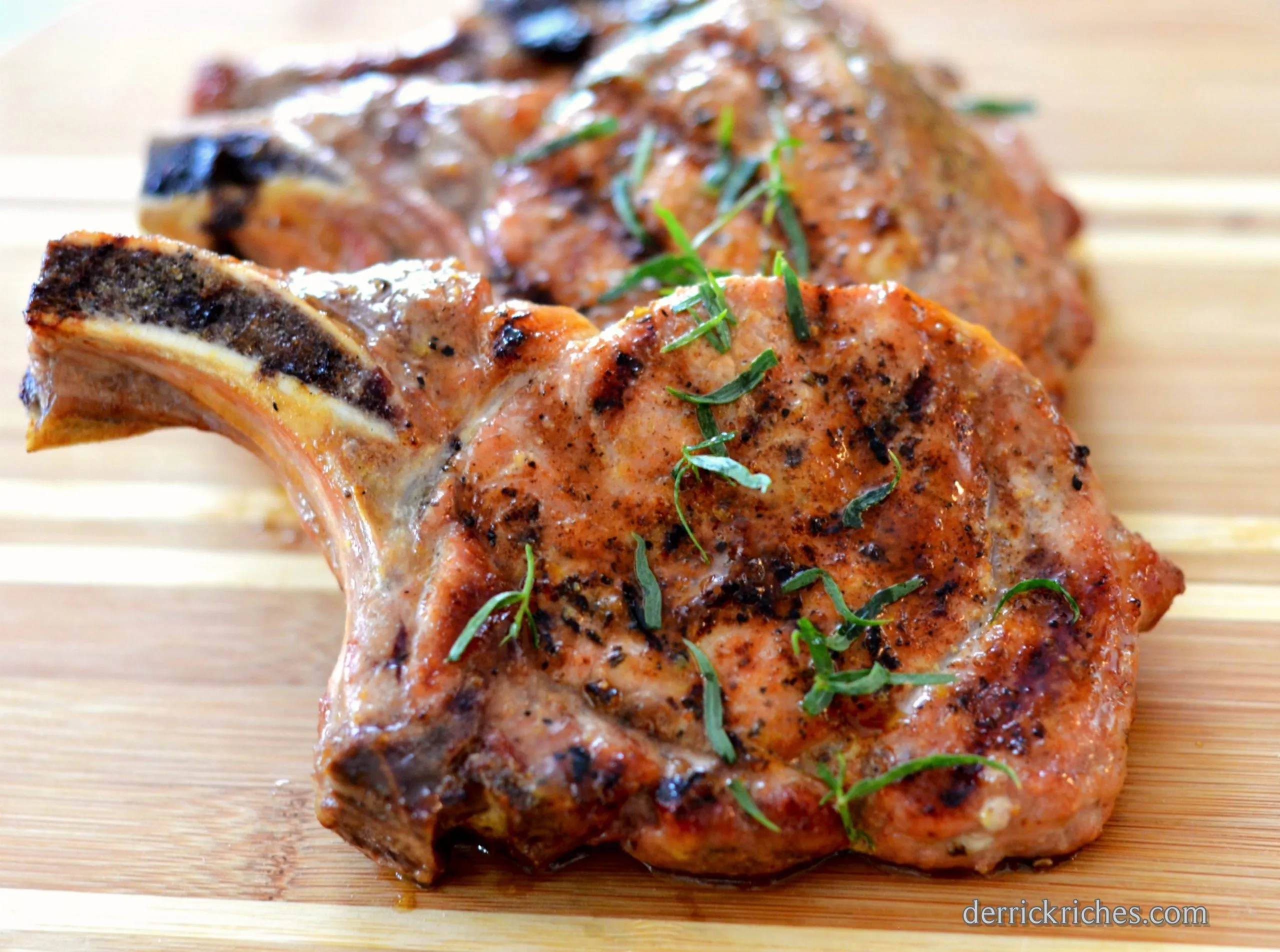Grilled Maple Pork Chops