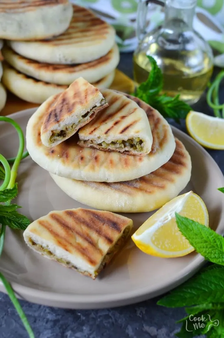 Grilled Naan with Garlic Scape Chutney