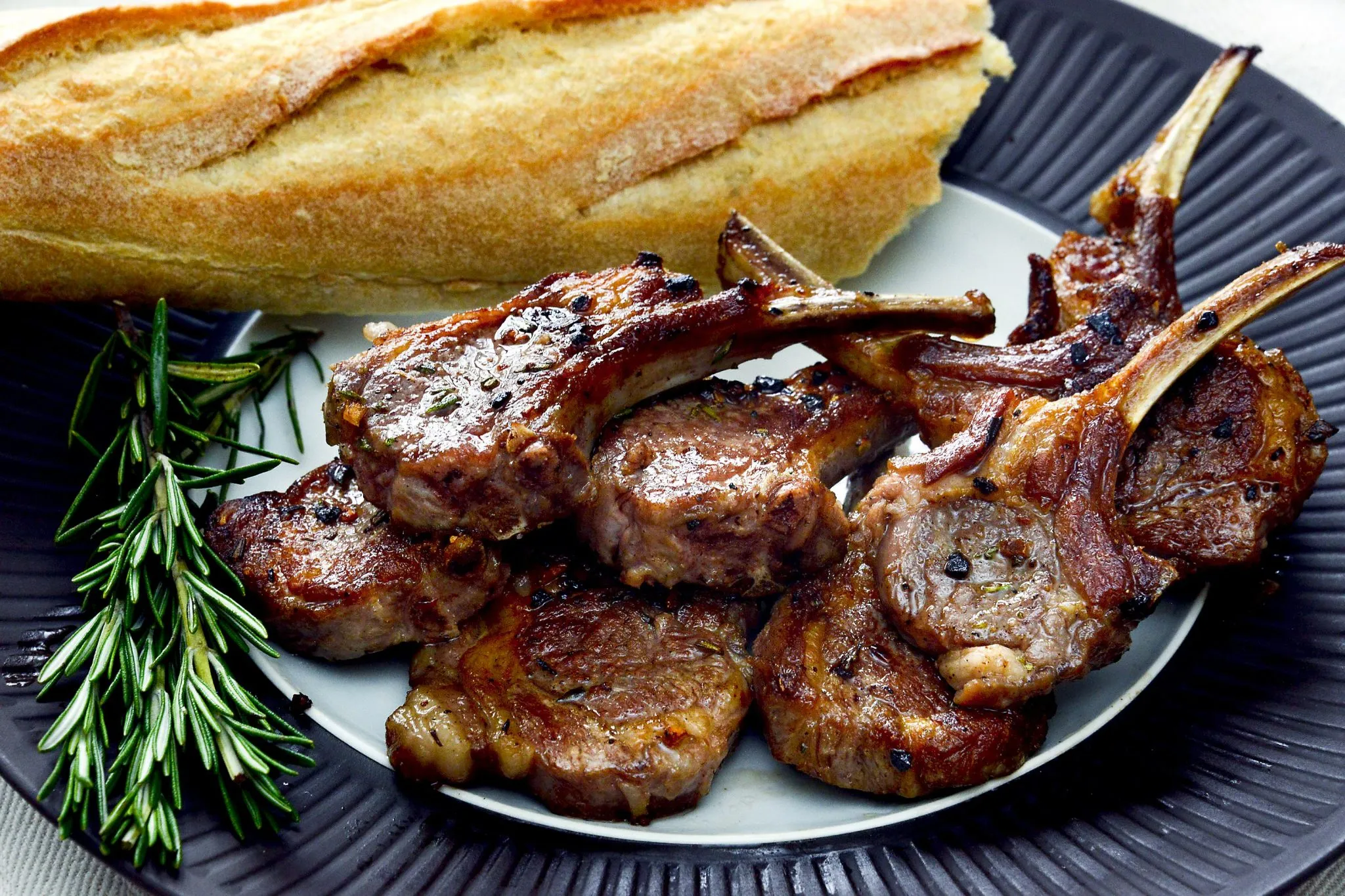 Grilled Rib Lamb Chops