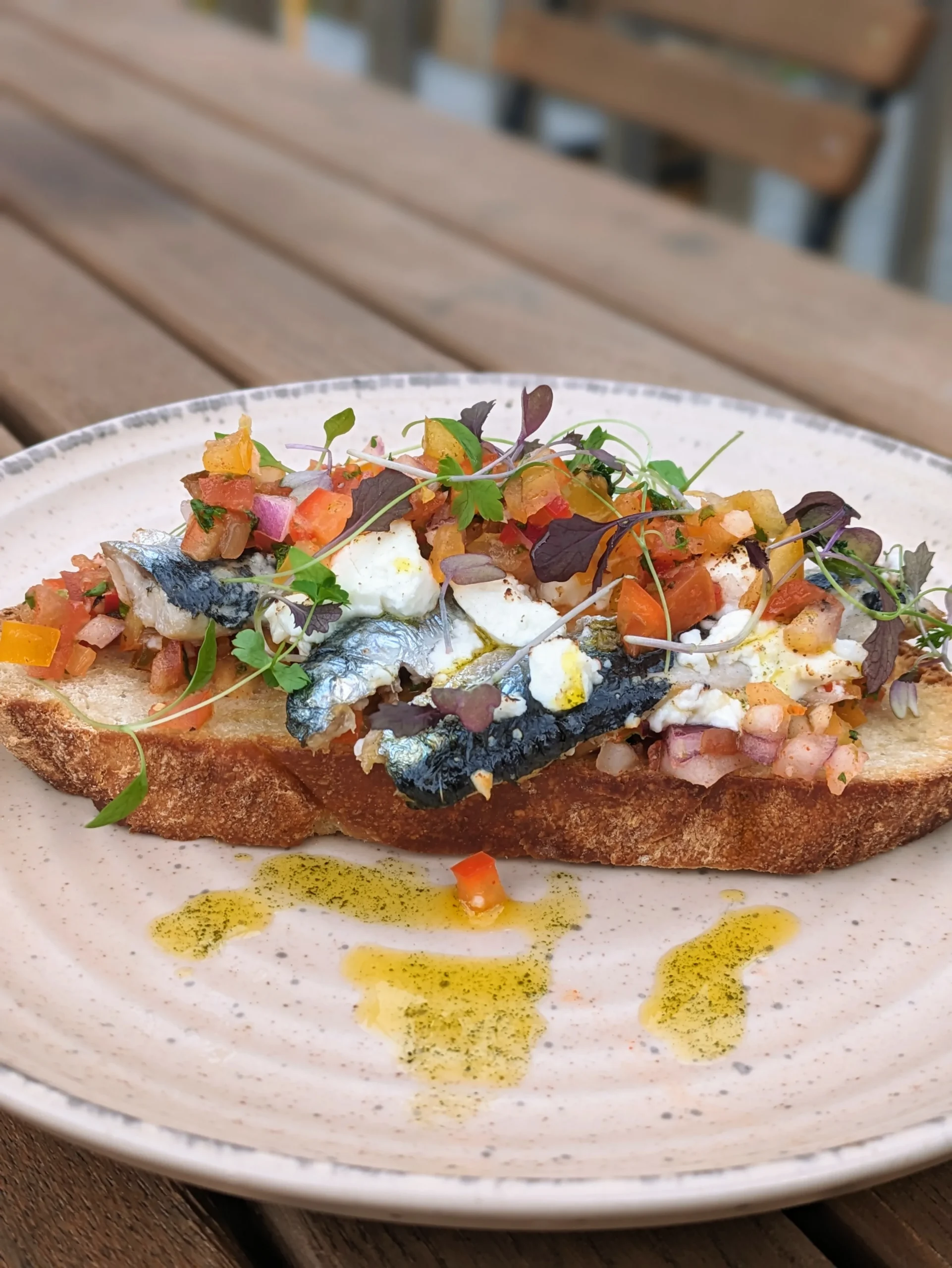 Grilled Sardines with Tarragon Dressing