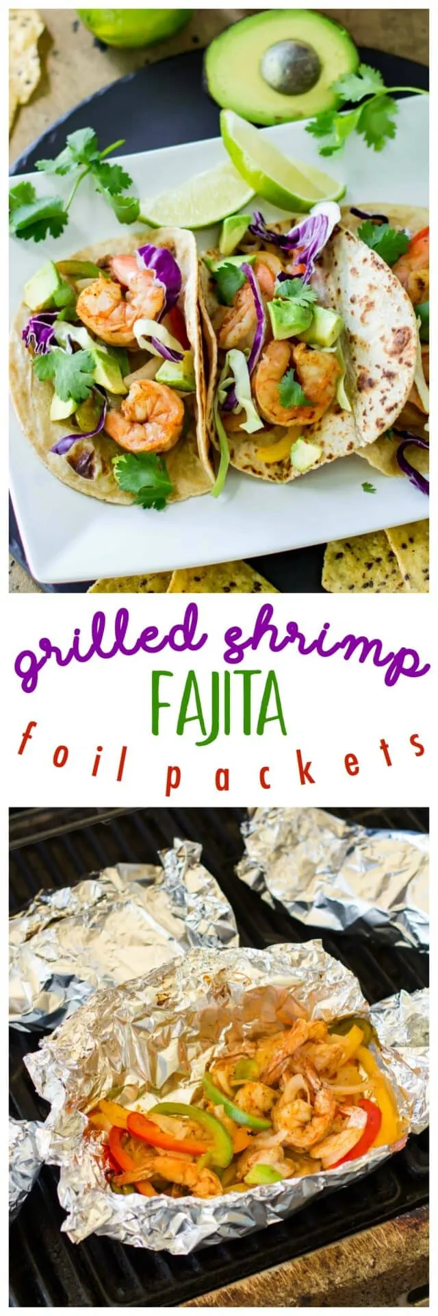 Grilled Shrimp Fajita Packets
