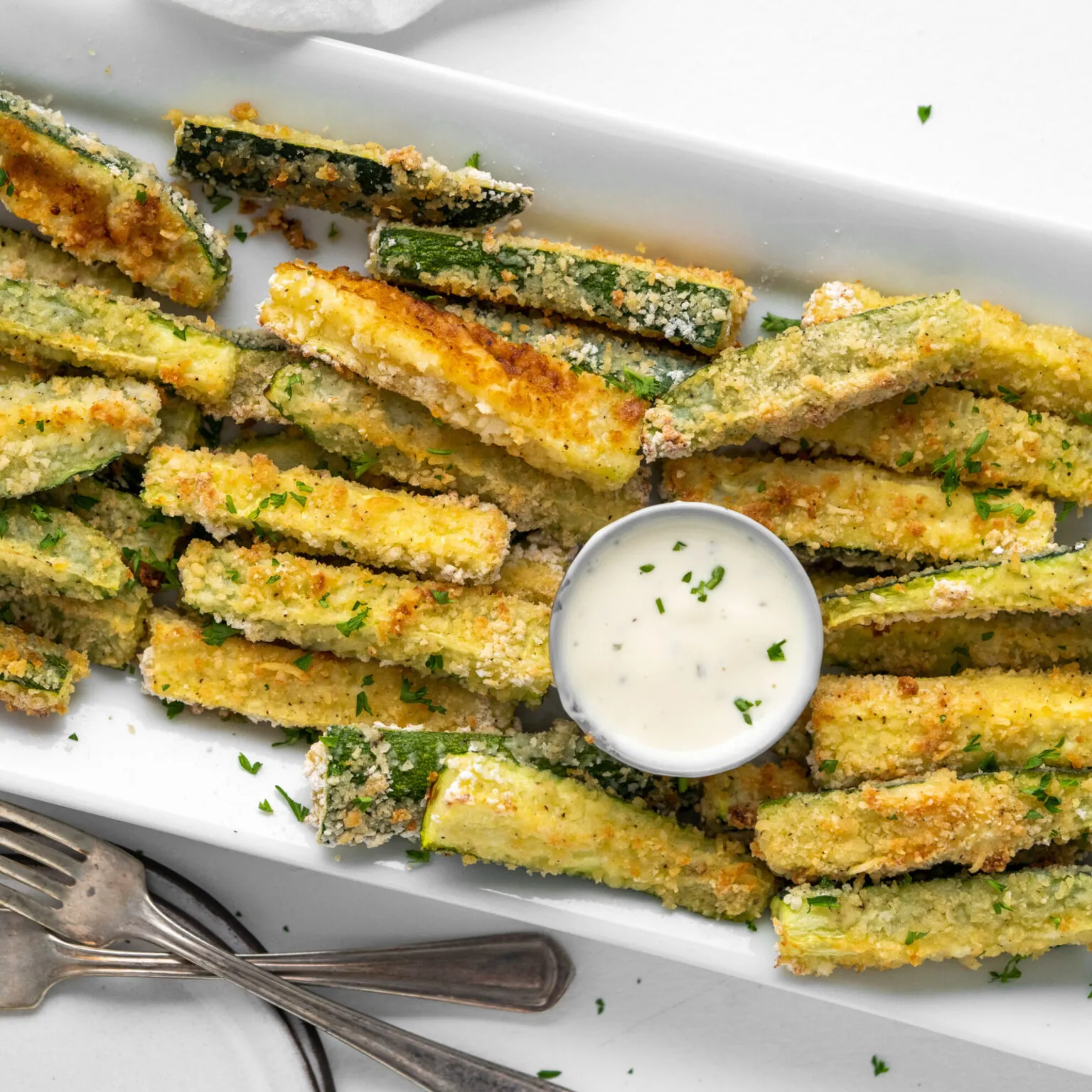Grilled Zucchini Fries with Lemon Vinaigrette