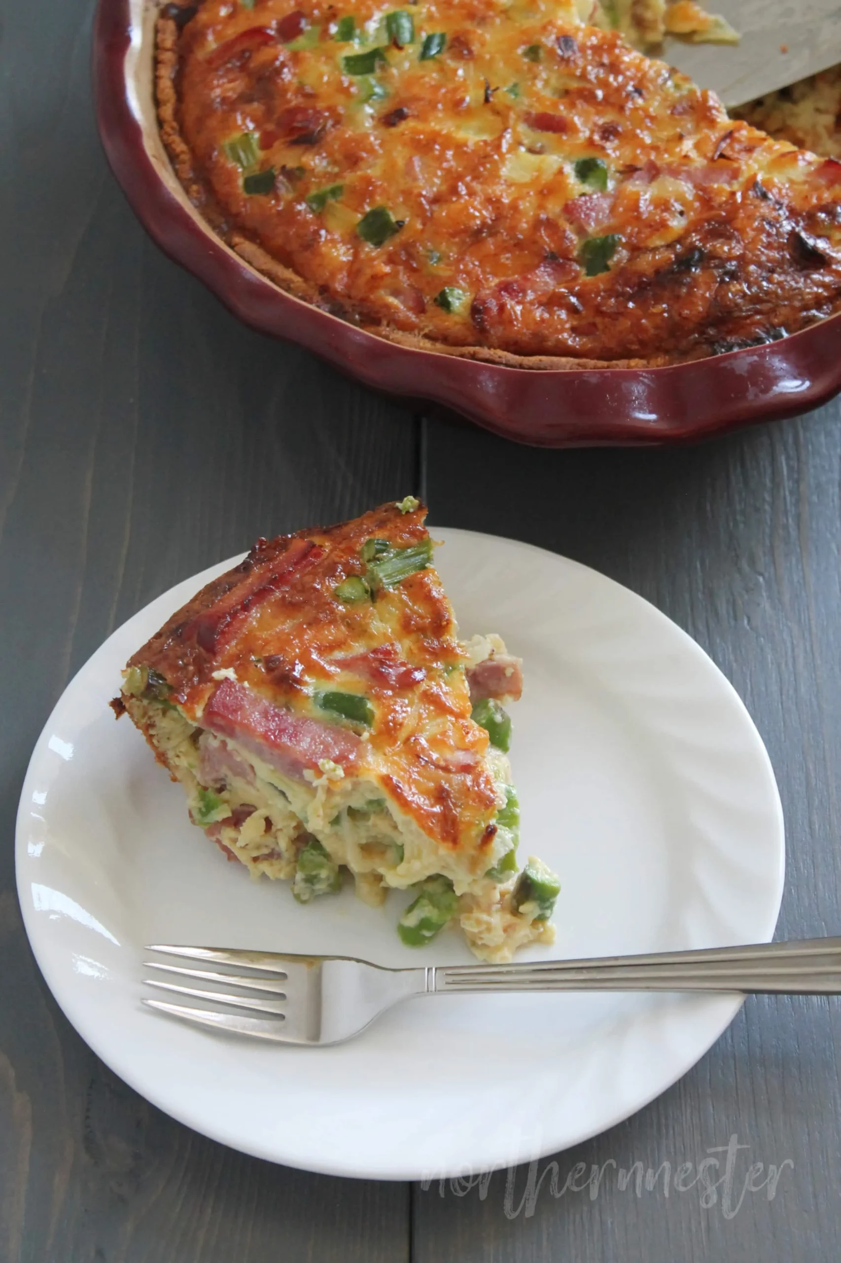 Ham and Asparagus Quiche