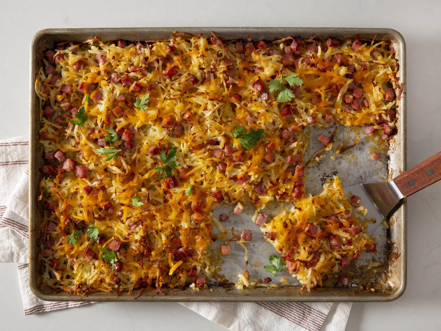 Ham and Cheese Hashbrowns