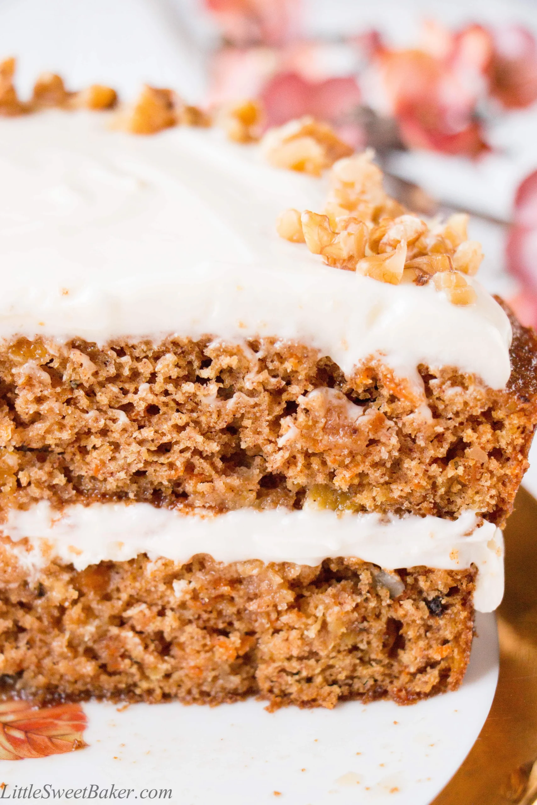 Healthier Carrot Cake Maple Frosting