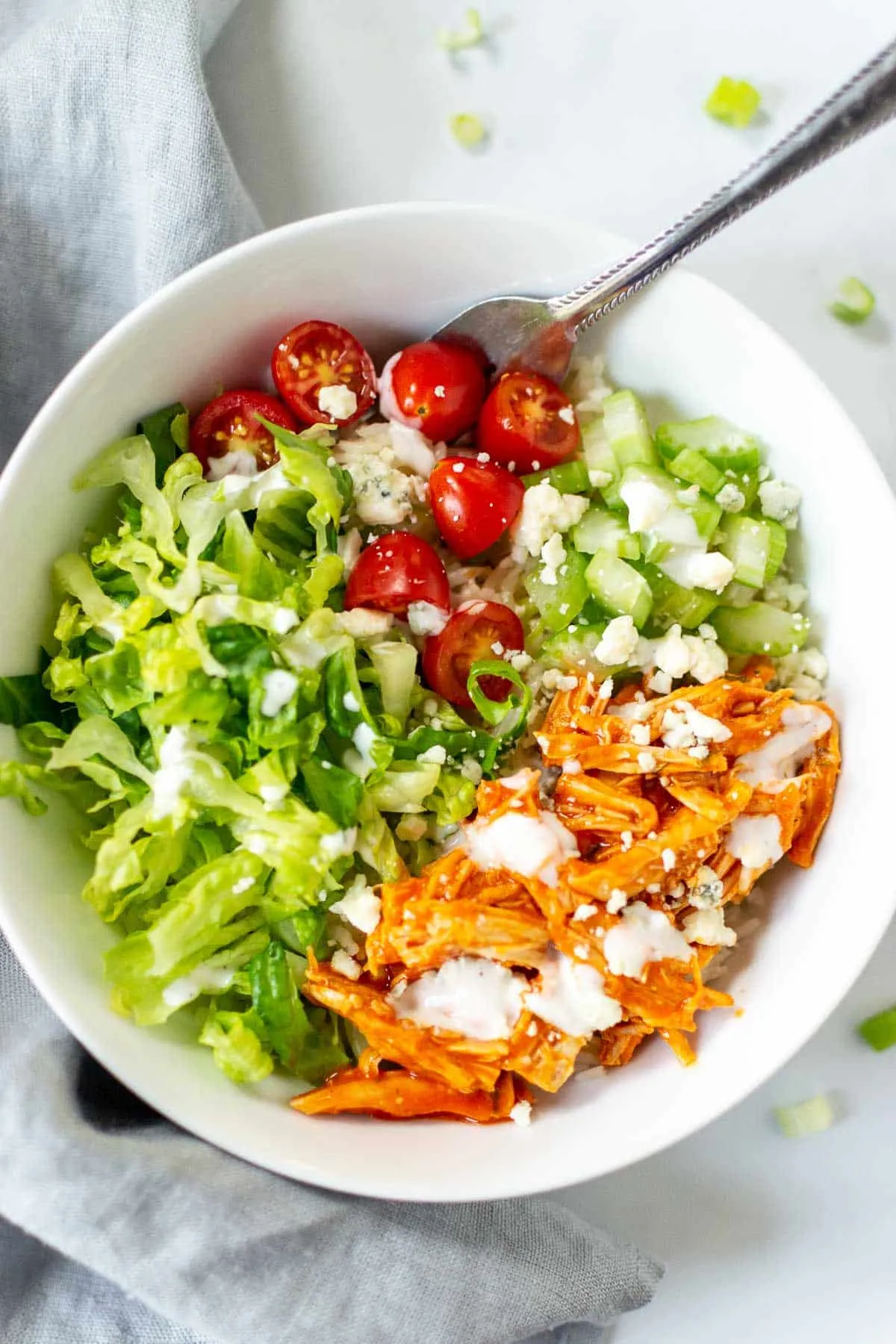 Healthy Buffalo Chicken Bowls