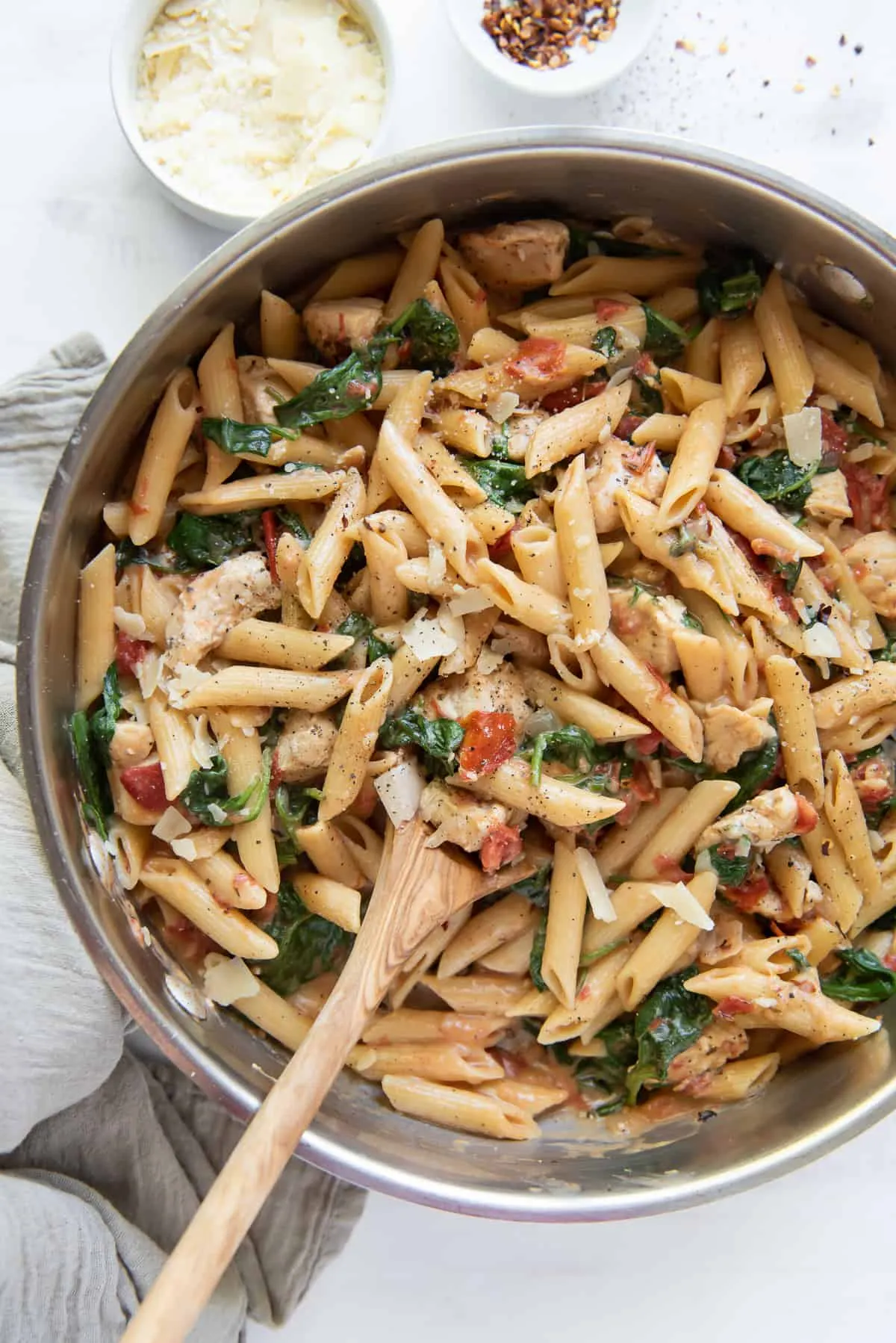 Healthy Ground Chicken Pasta