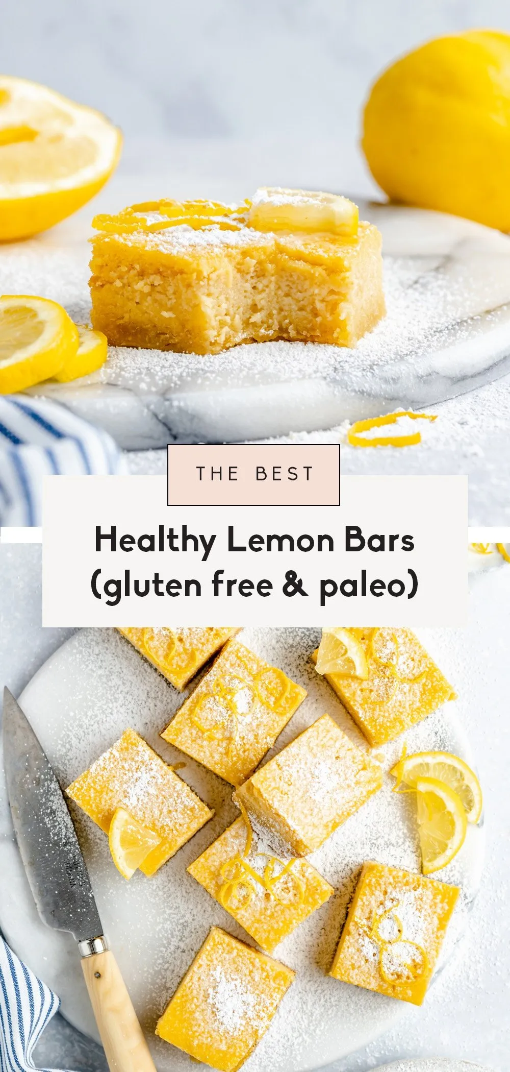 Healthy Lemon Bars Gluten Free Paleo