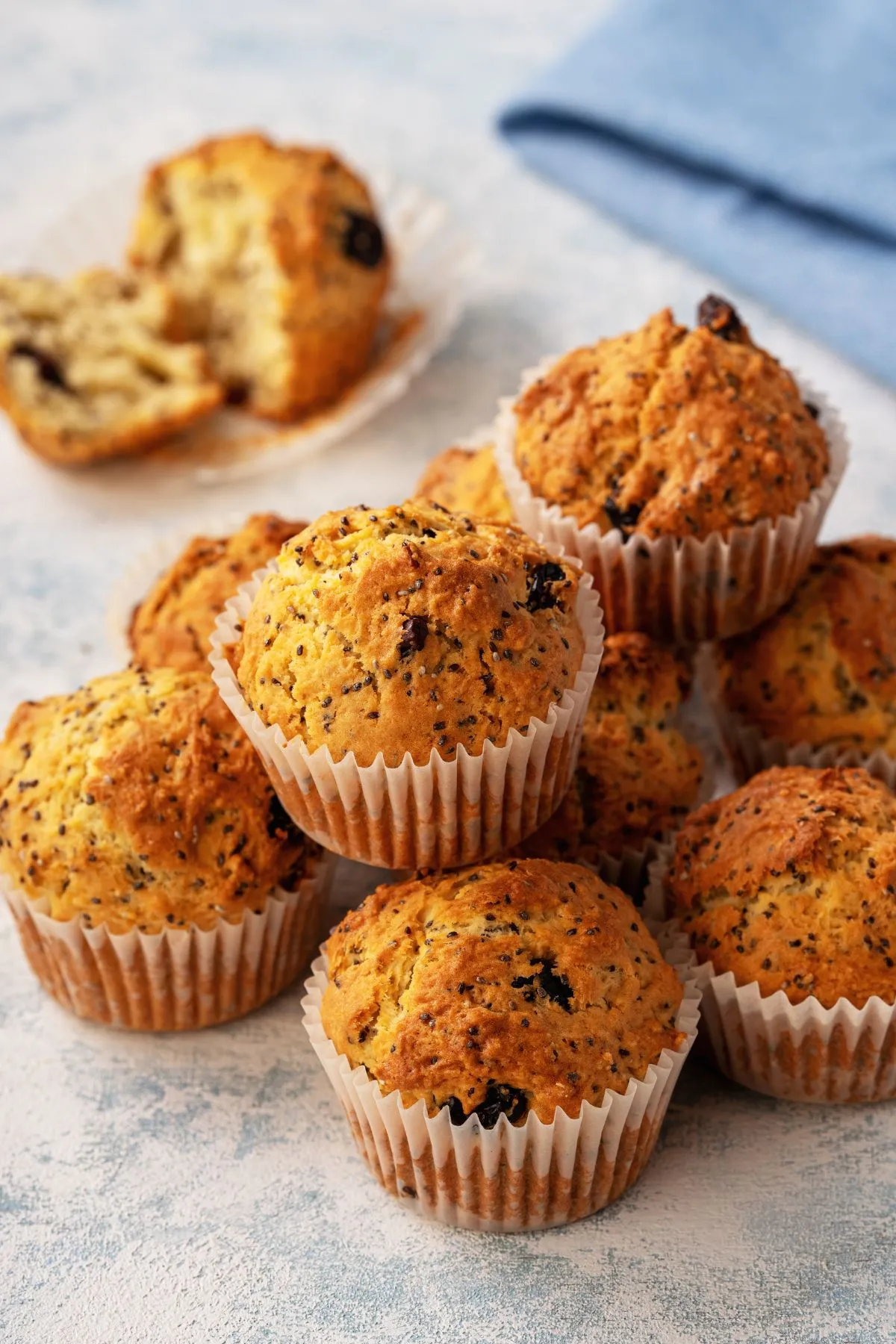 Healthy Whole Wheat Banana Chia Muffins