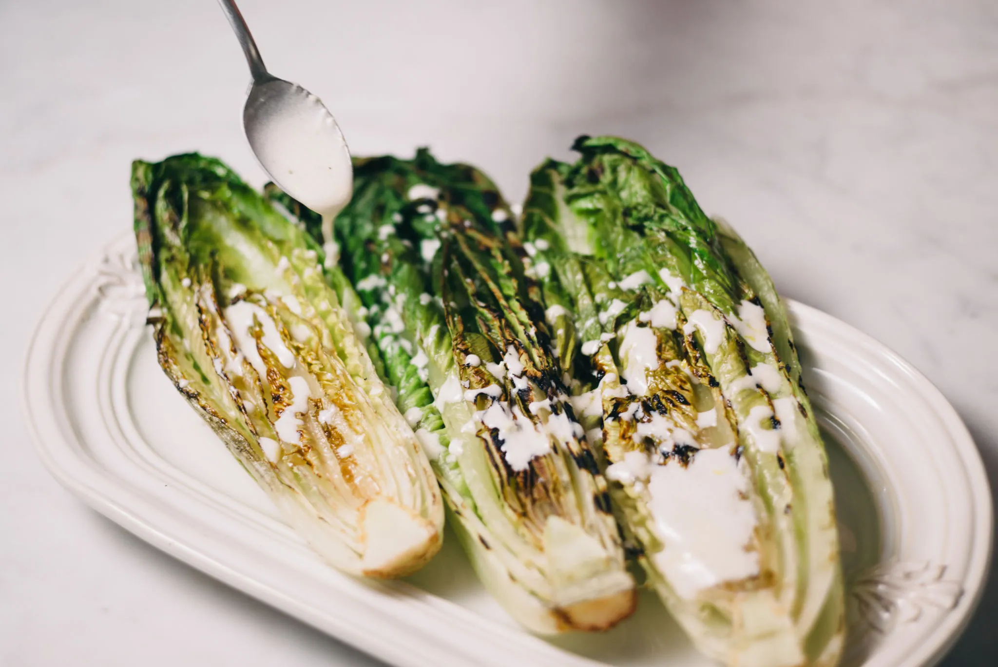 Hearts of Romaine with Thai Yogurt Dressing