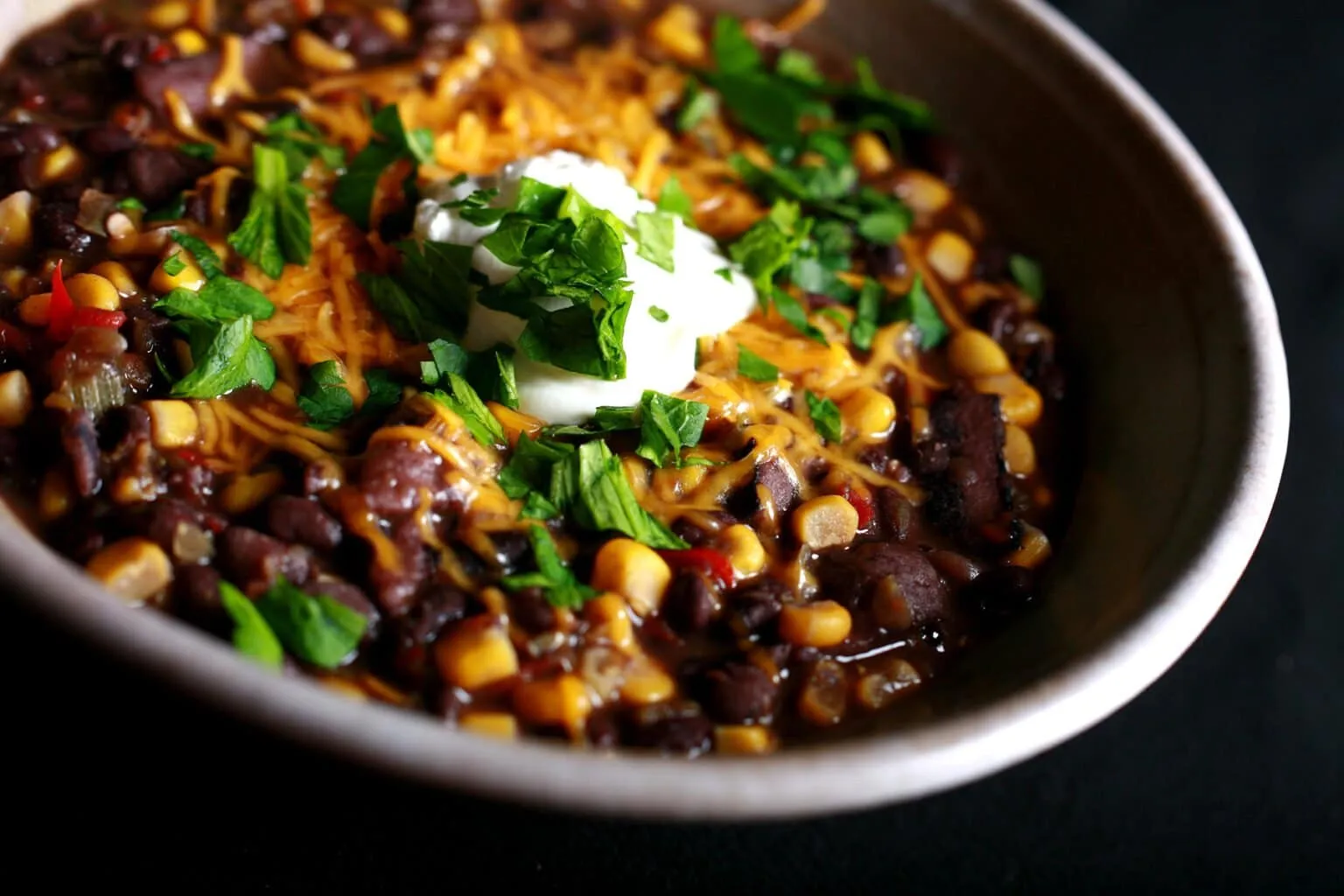 Hearty Corn and Black Bean Soup