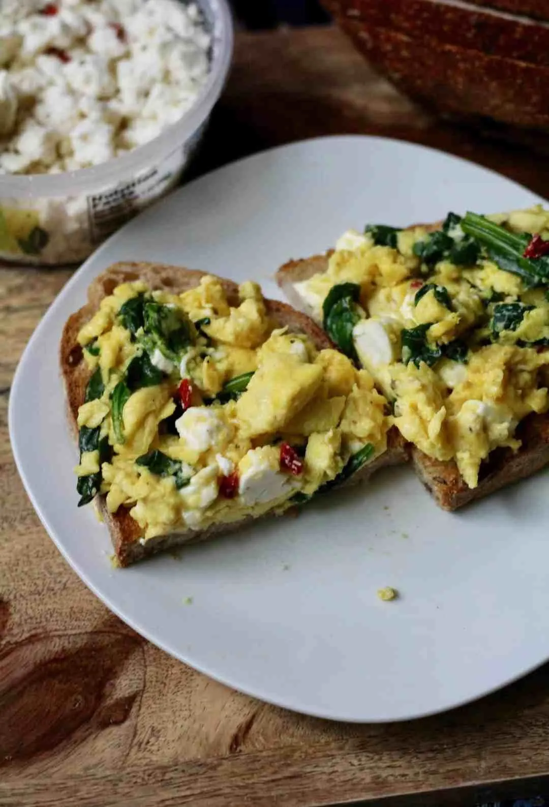 Herbed Eggs Baked in Cream with Feta