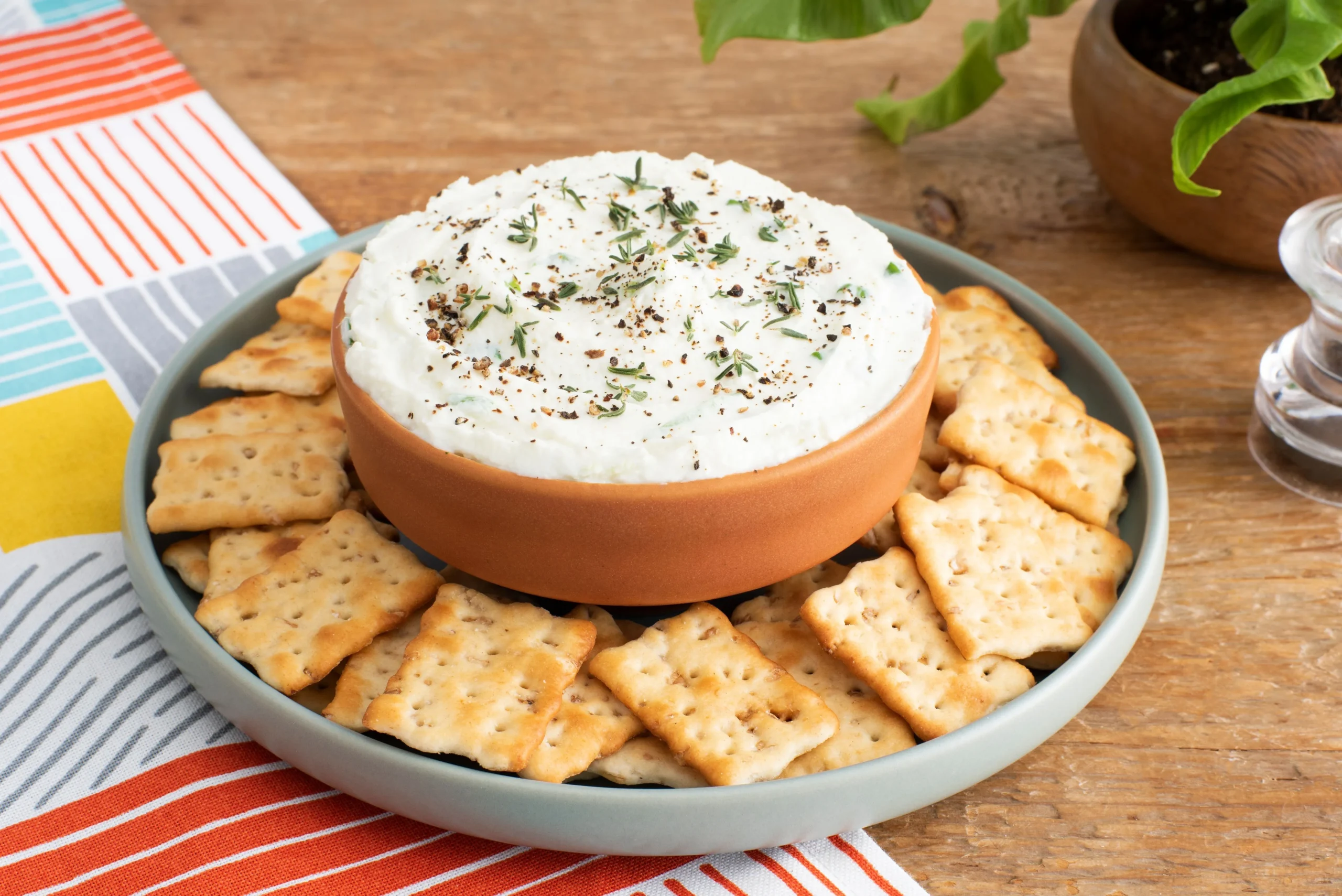 Herbed Goat Cheese Spread with Mint
