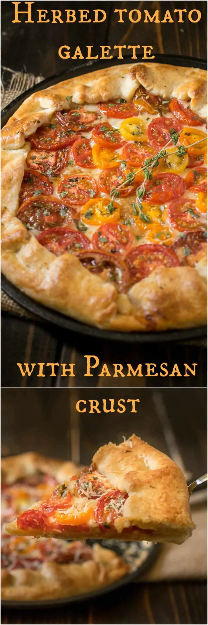 Herbed Tomato Galette with Parmesan Crust