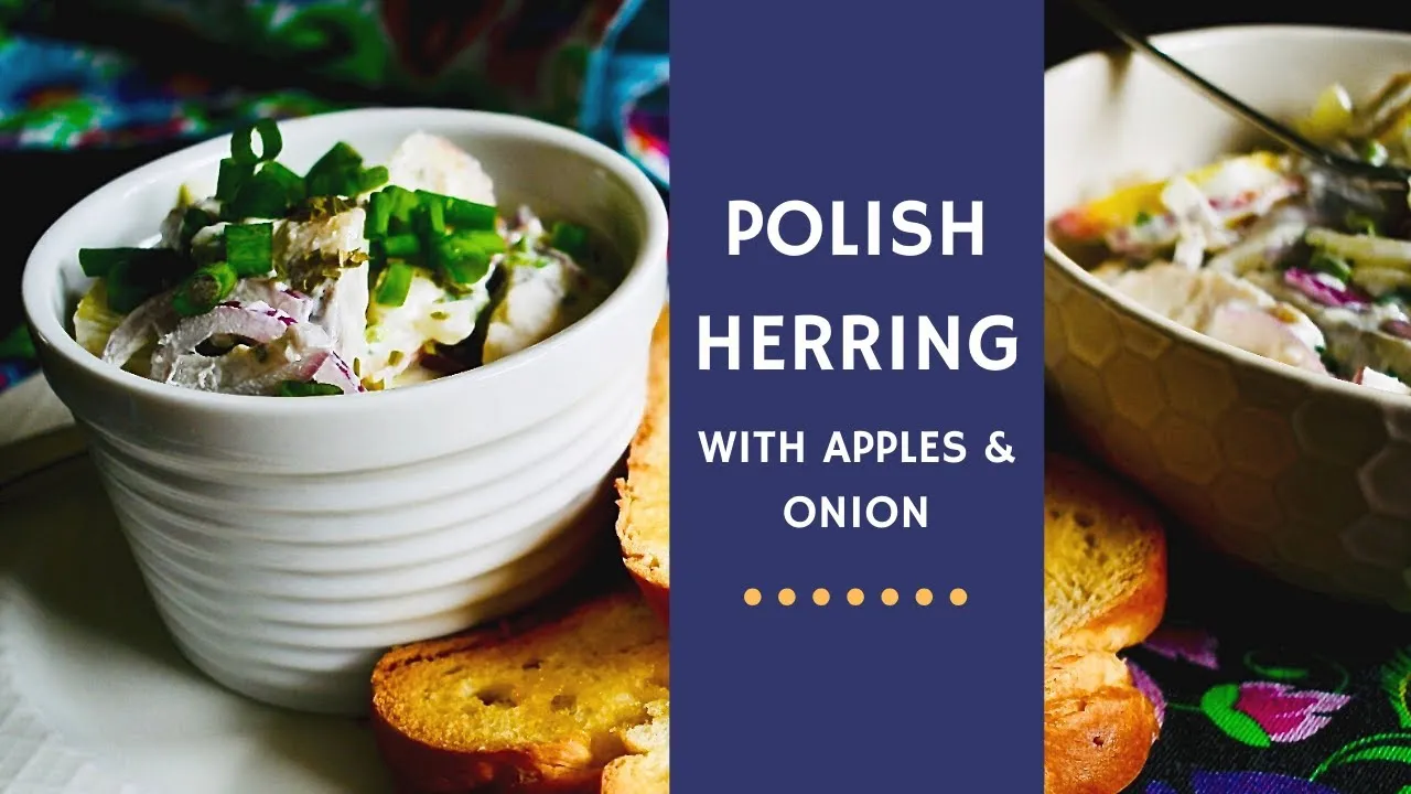 Herring with Apple Roe Puree