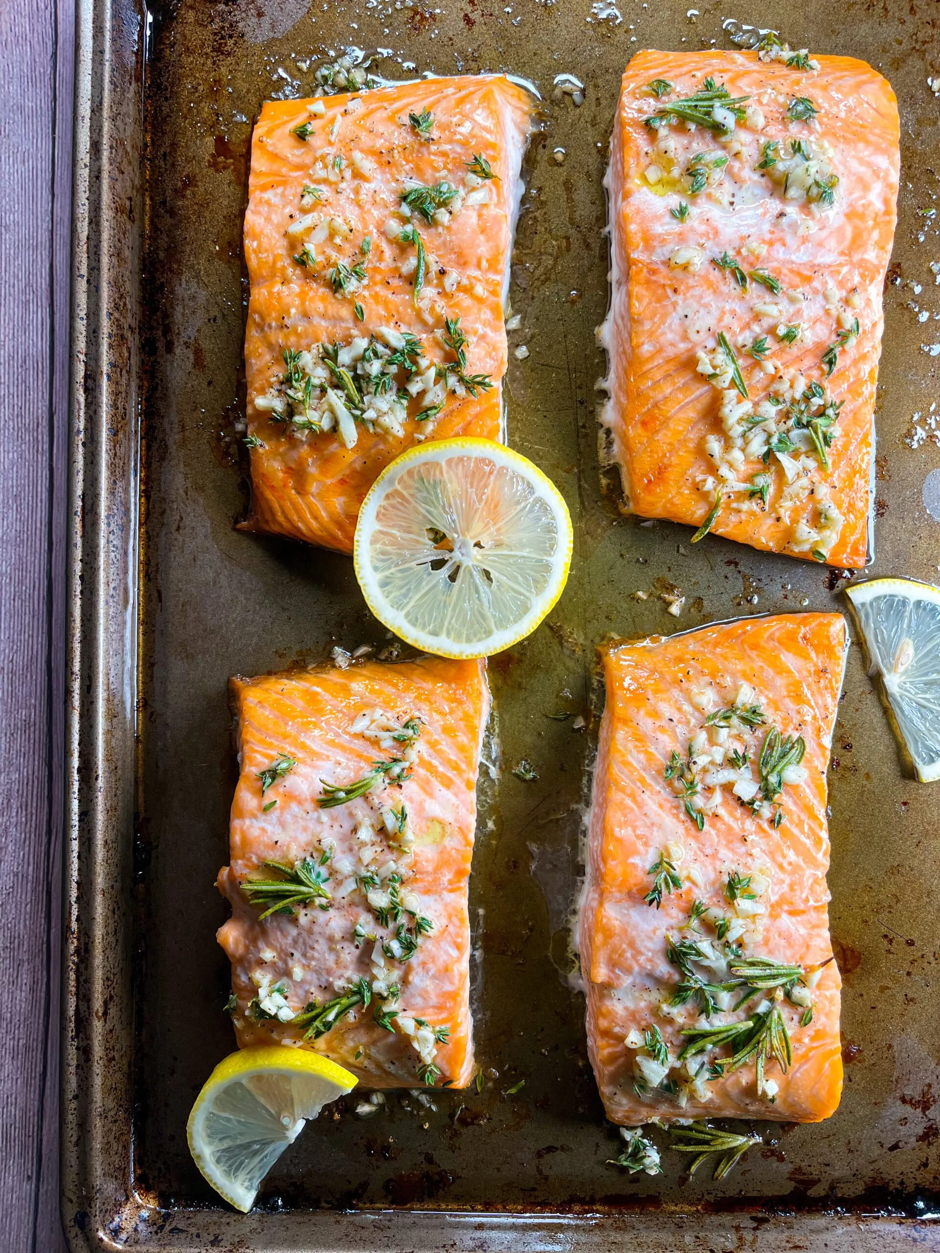 High Heat Baked Salmon