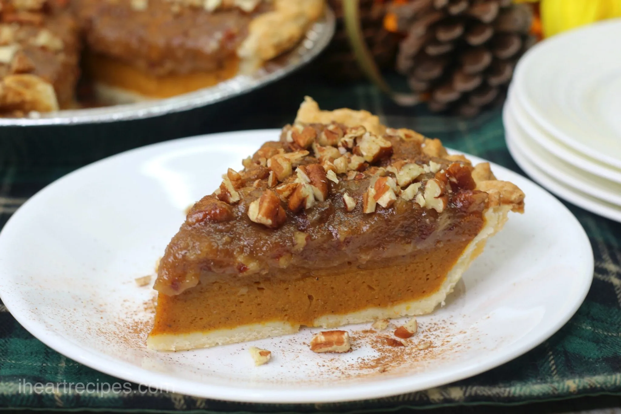 Homemade Evaporated Milk Pecan Pumpkin Pie