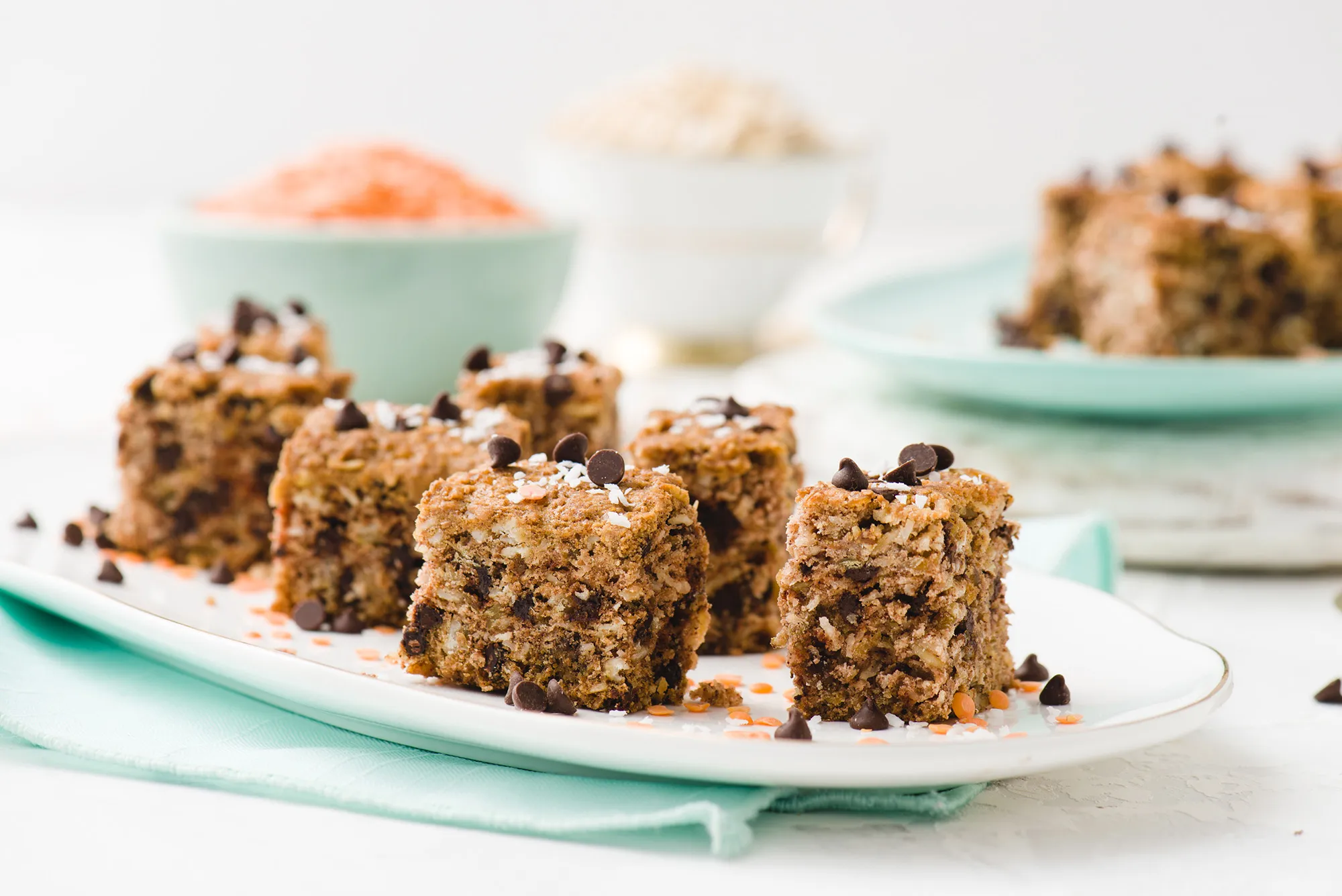 Homemade Oatmeal and Lentil Bars
