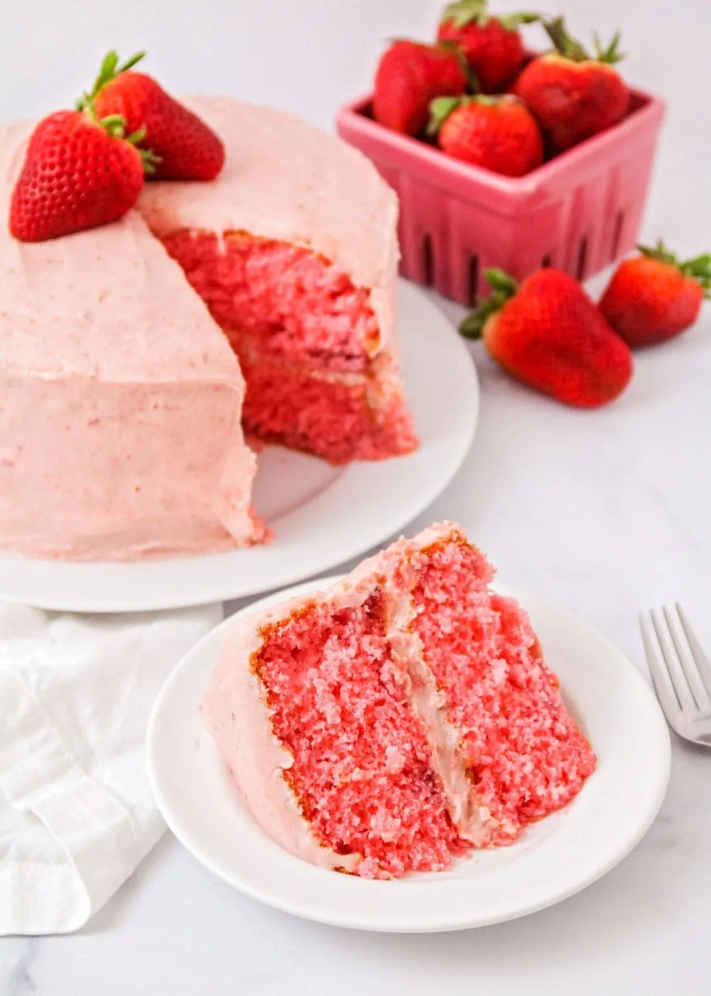 Homemade Strawberry Cake Super Good