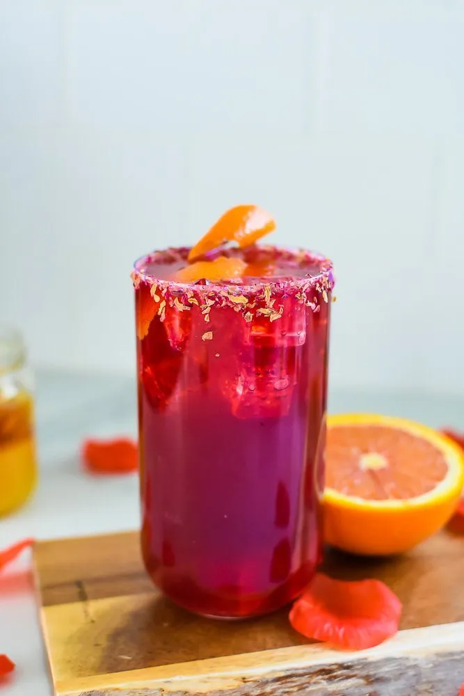 Honey Hibiscus Rose Mocktail