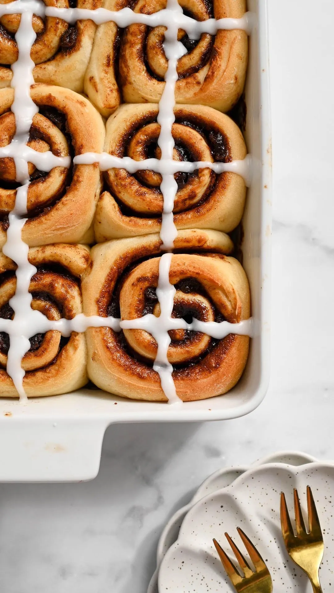 Hot Cross Cinnamon Rolls